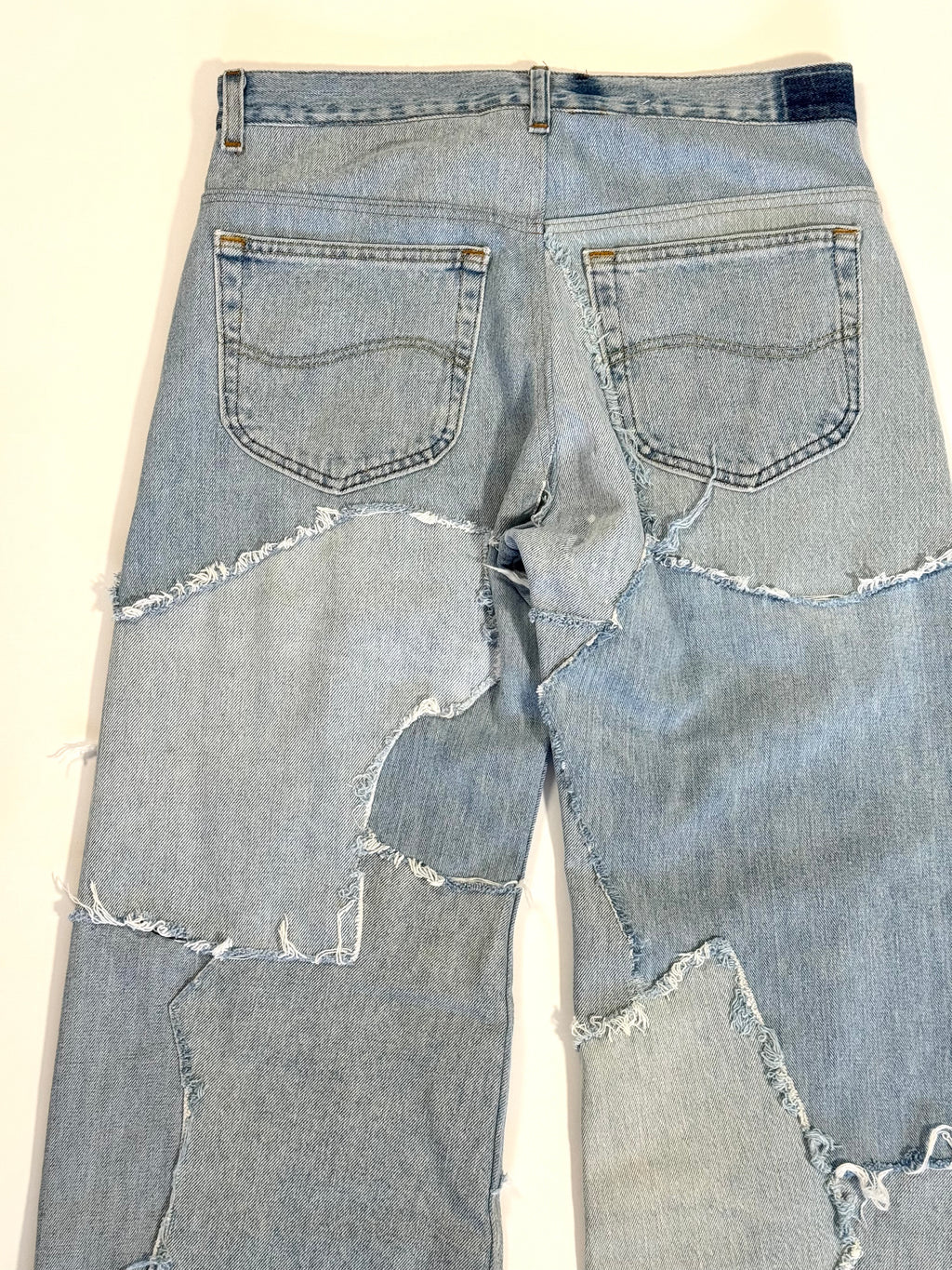 Denim Scrapwork Jeans (Size 32)