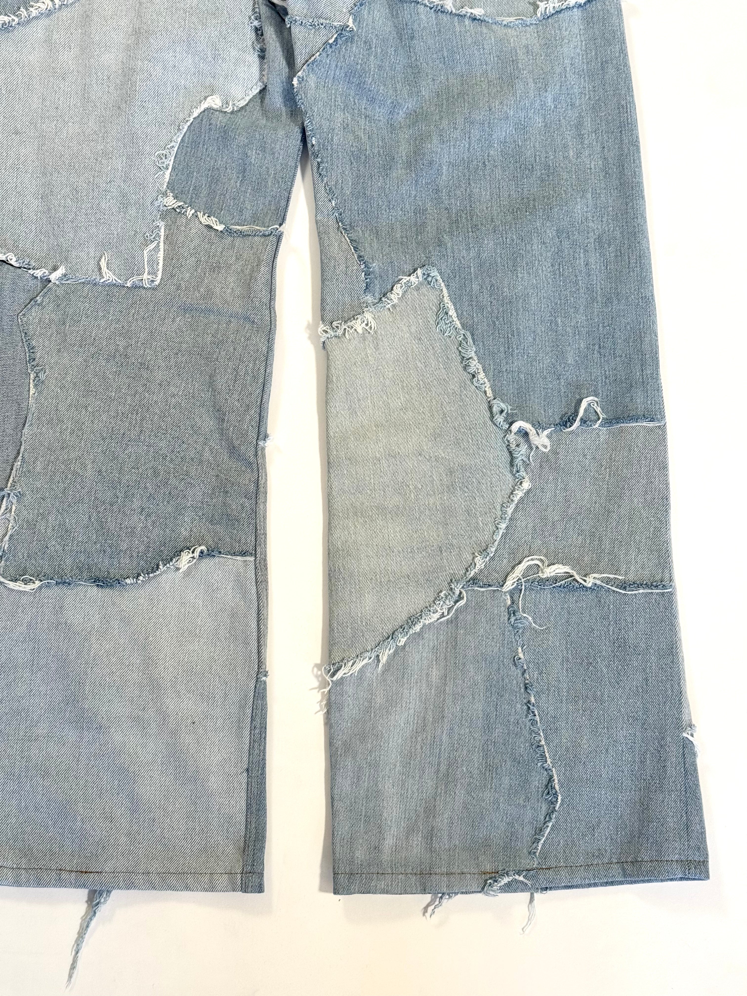 Denim Scrapwork Jeans (Size 32)