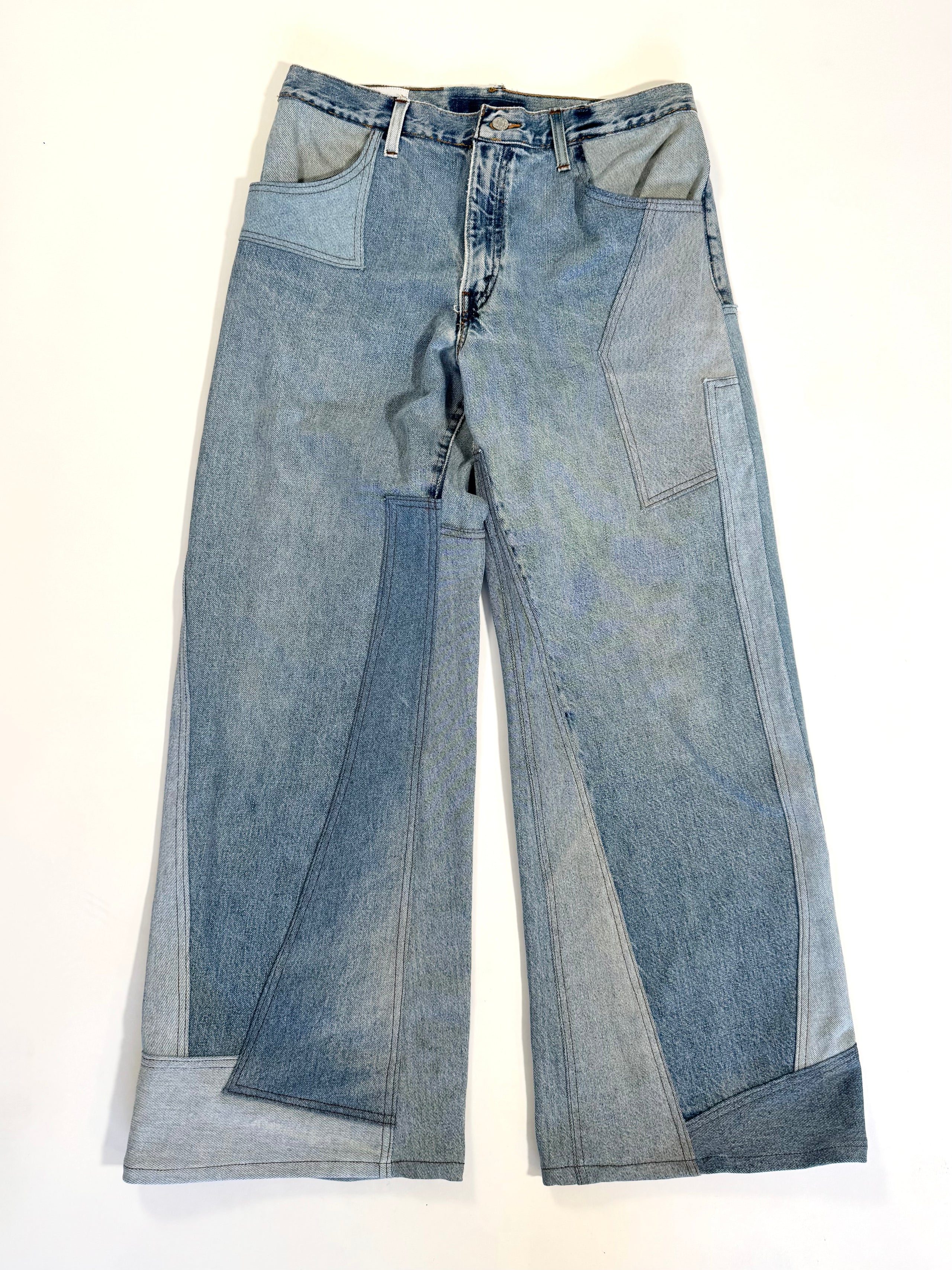 Denim Scrapwork Jeans (Size 31)
