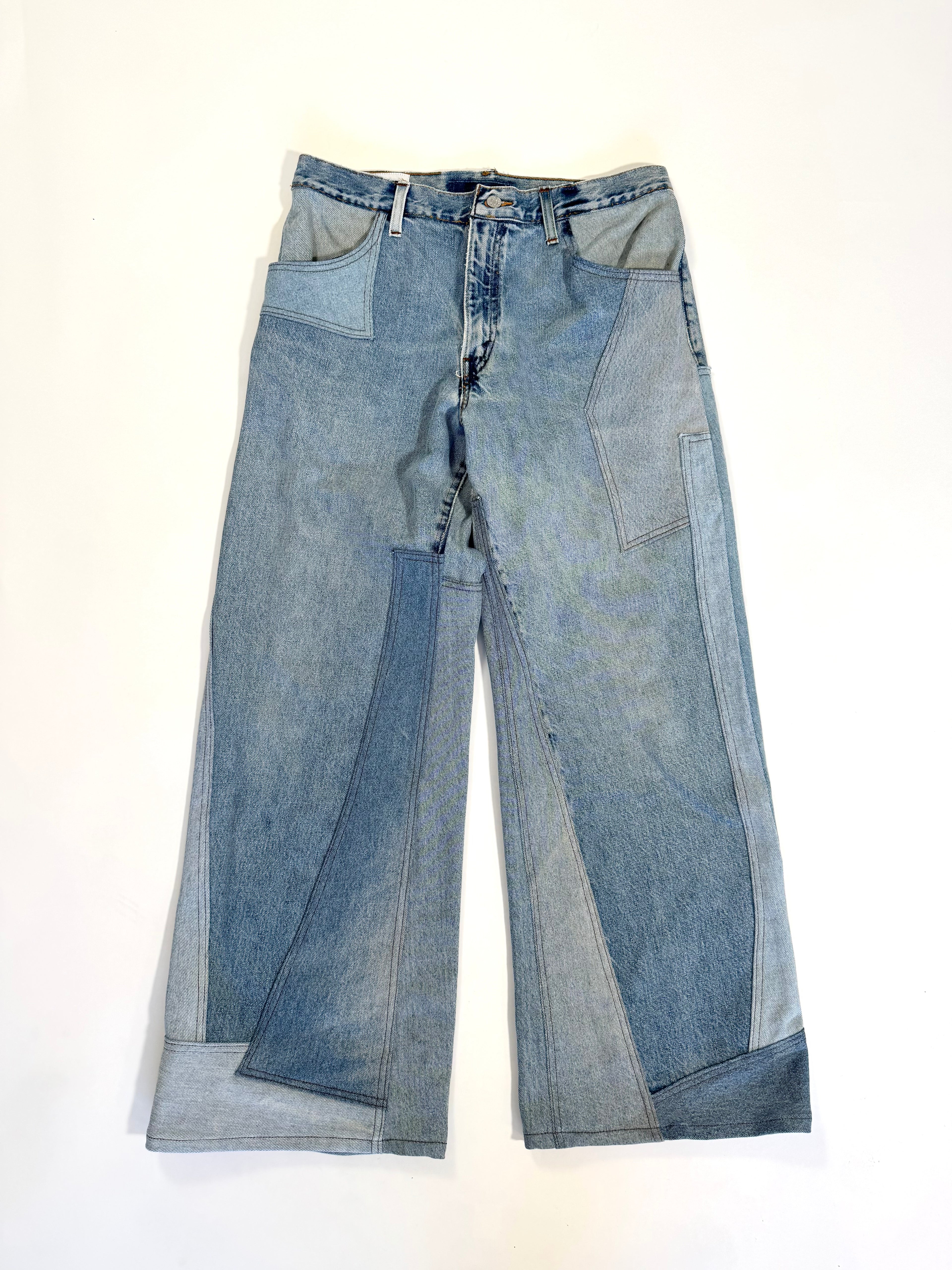 Denim Scrapwork Jeans (Size 31)