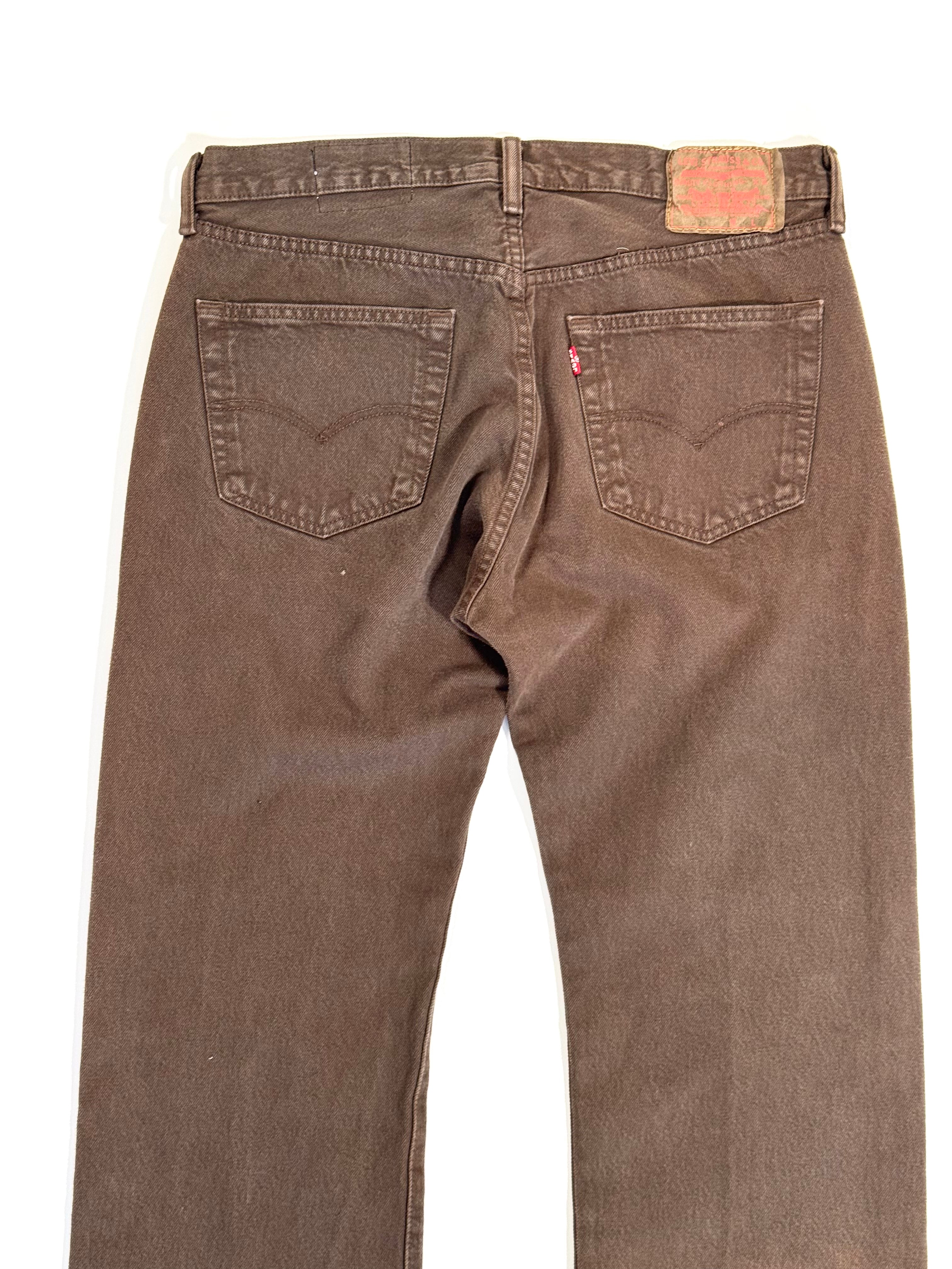 Brown Star Knee Jeans (Size 34)