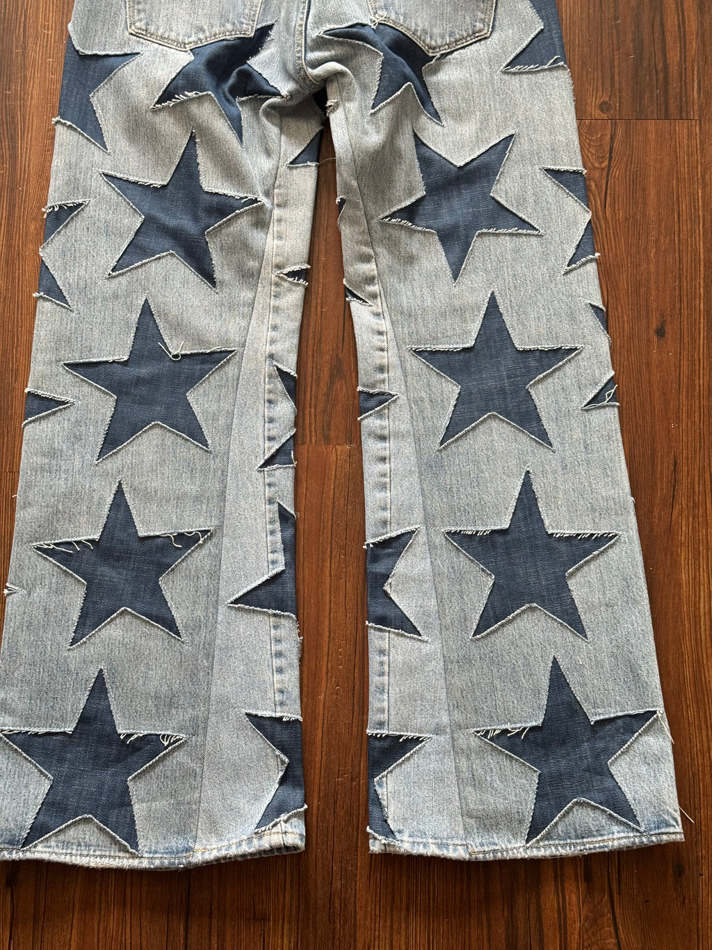 Vintage Washed All Over Star Jeans (Size 36)
