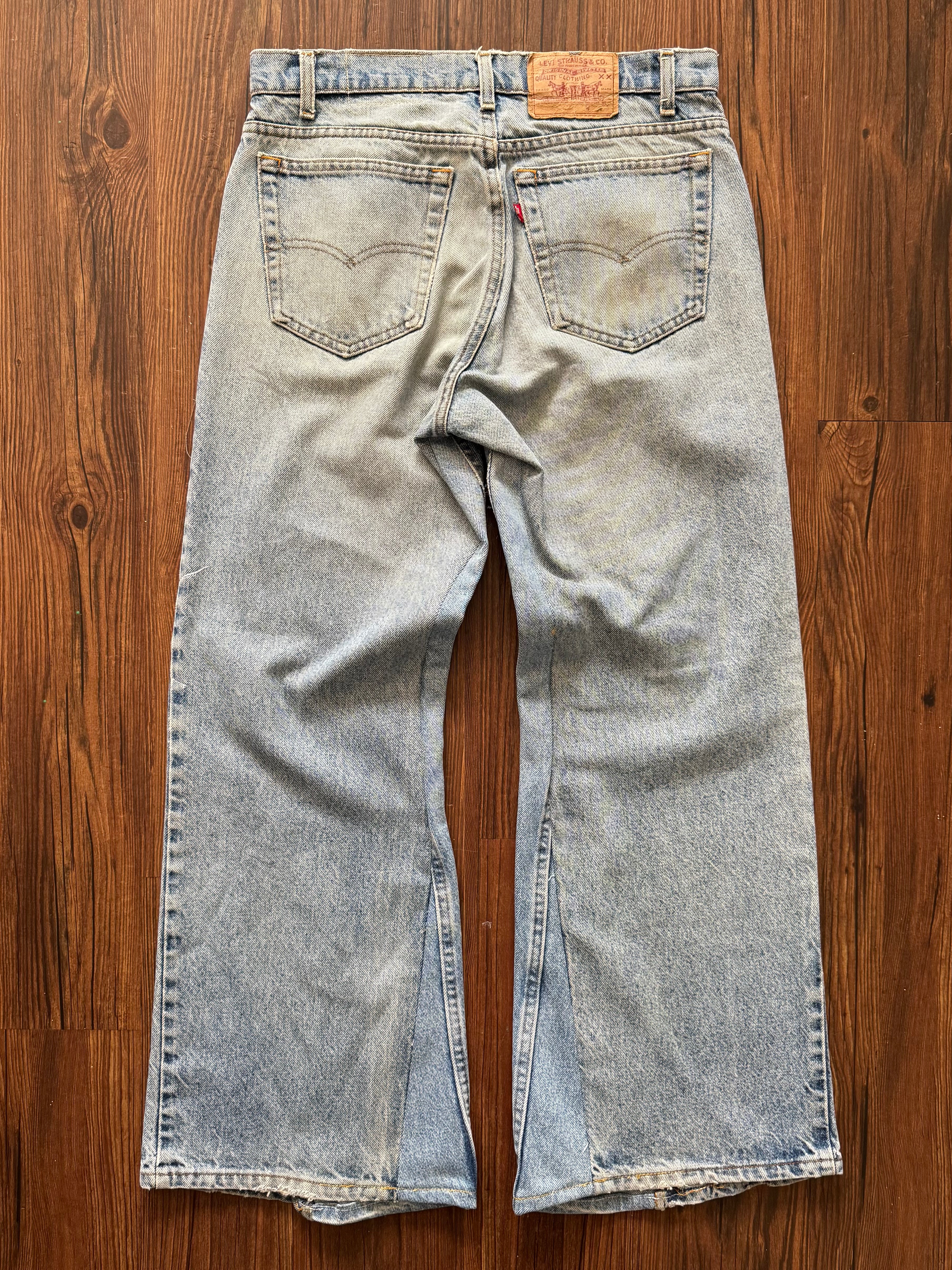 No Nukes Patchwork Jeans (Size 33)