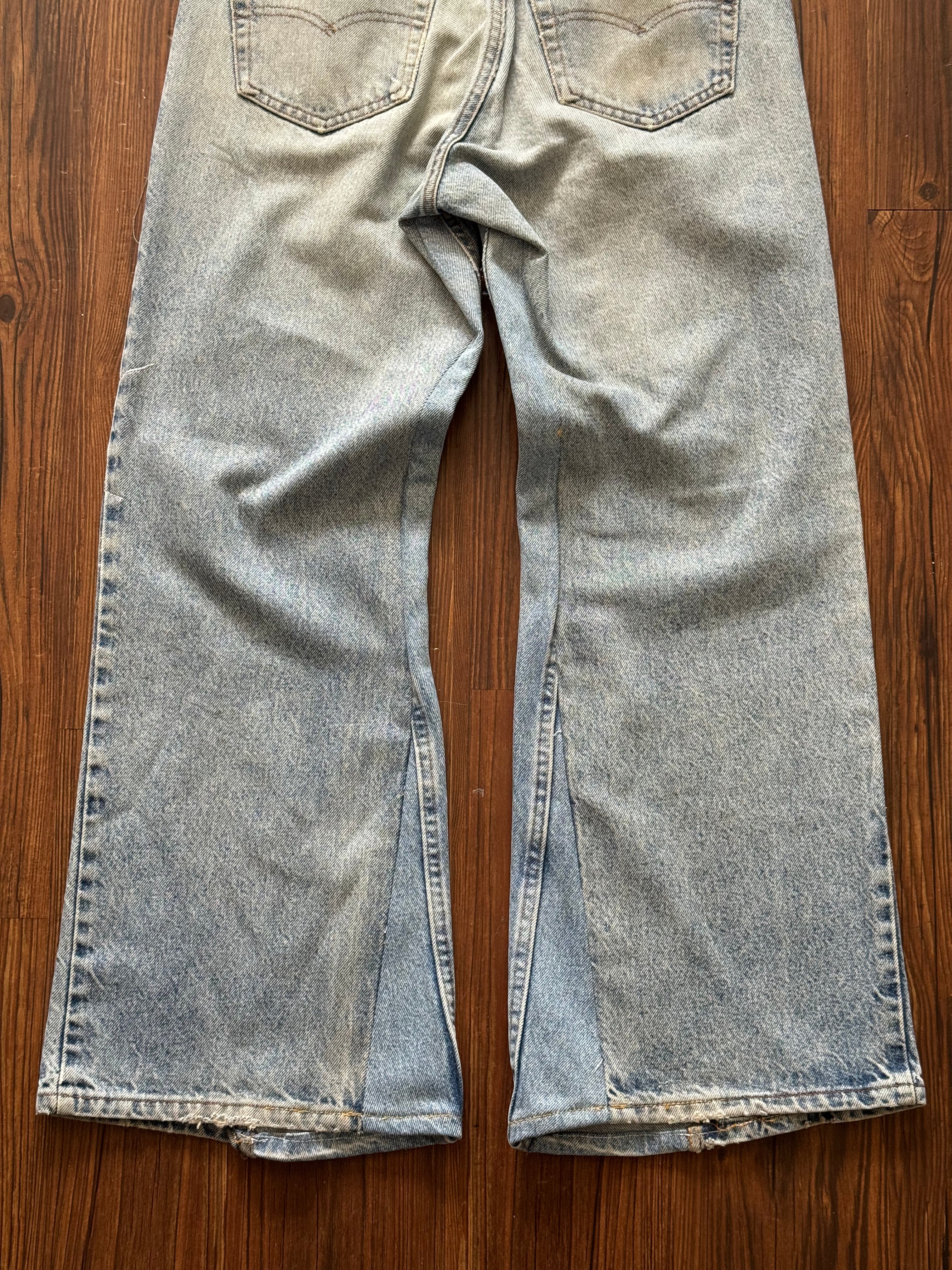 No Nukes Patchwork Jeans (Size 33)