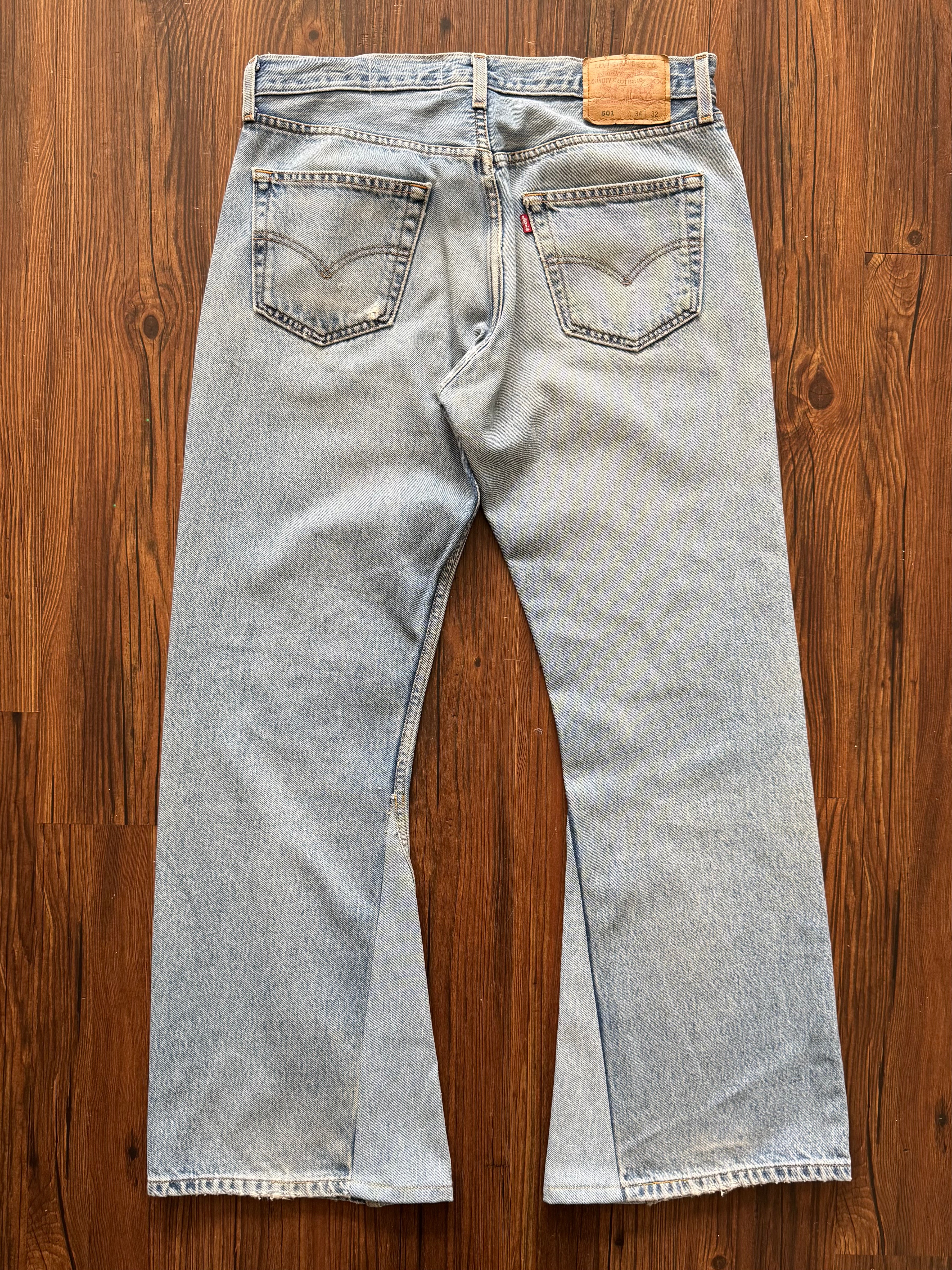 "Mr. Patches" Patchwork Jeans (Size 34)