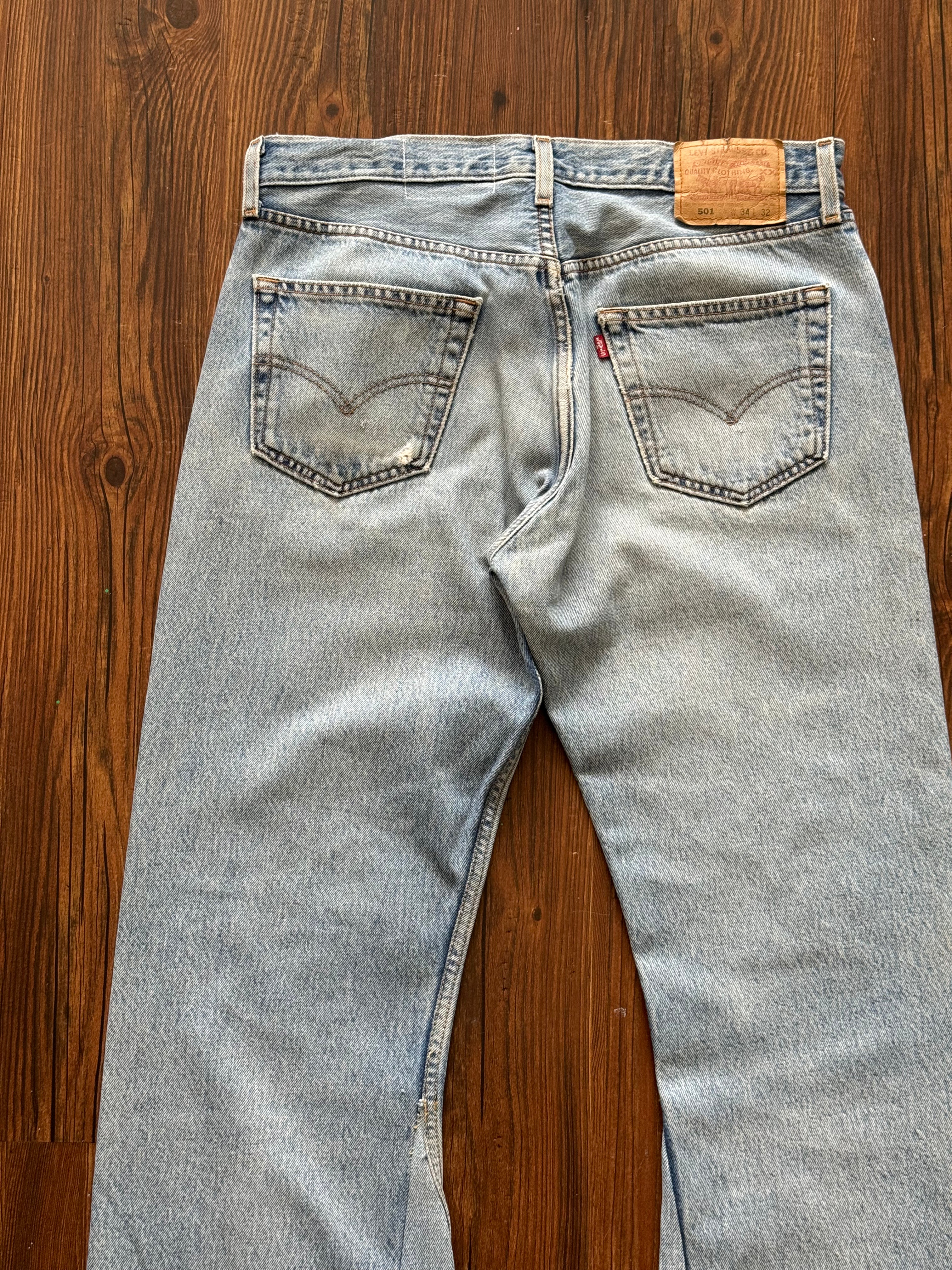 "Mr. Patches" Patchwork Jeans (Size 34)