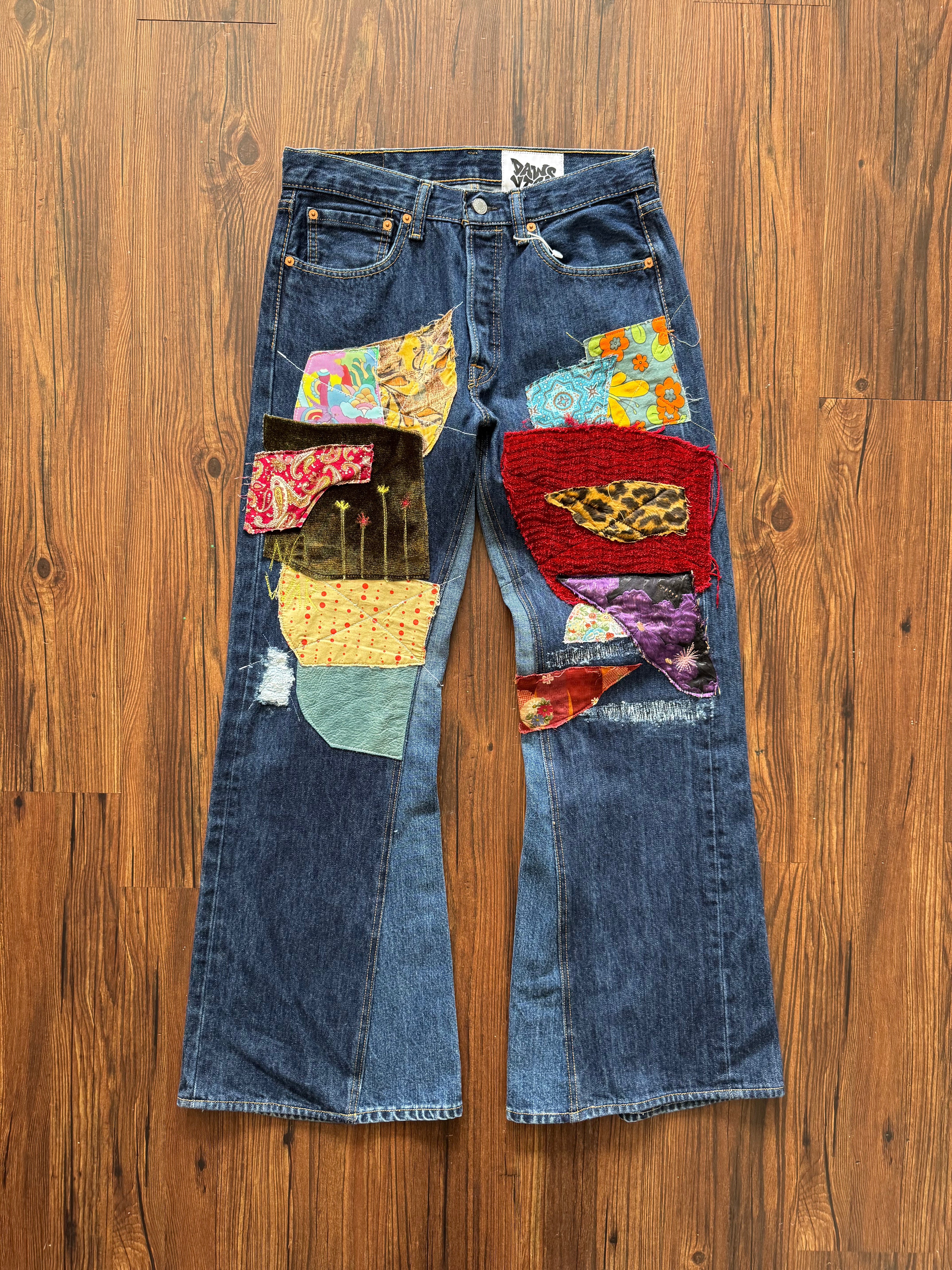 Dark Wash Hippie Jeans (Size 31)