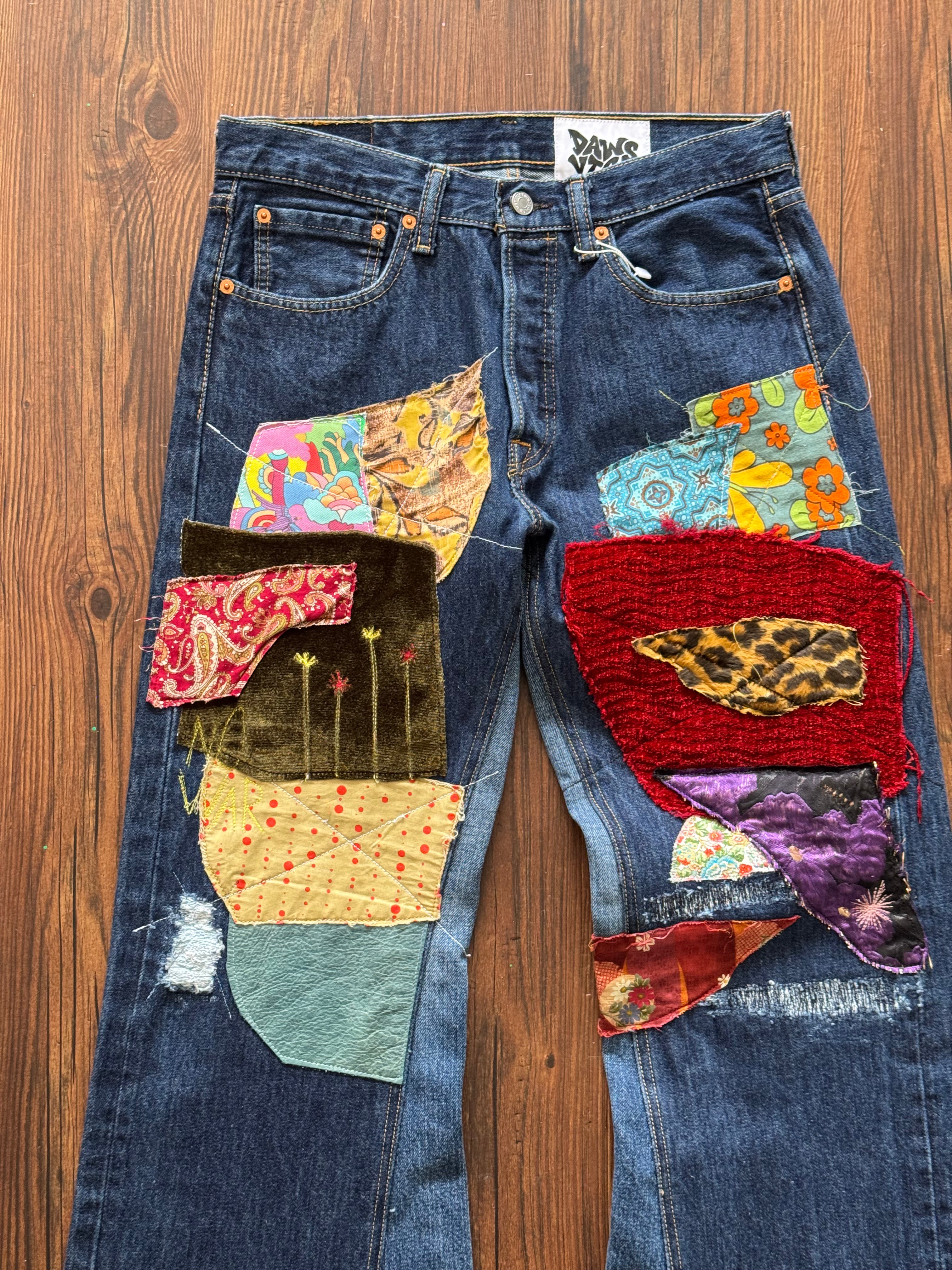 Dark Wash Hippie Jeans (Size 31)