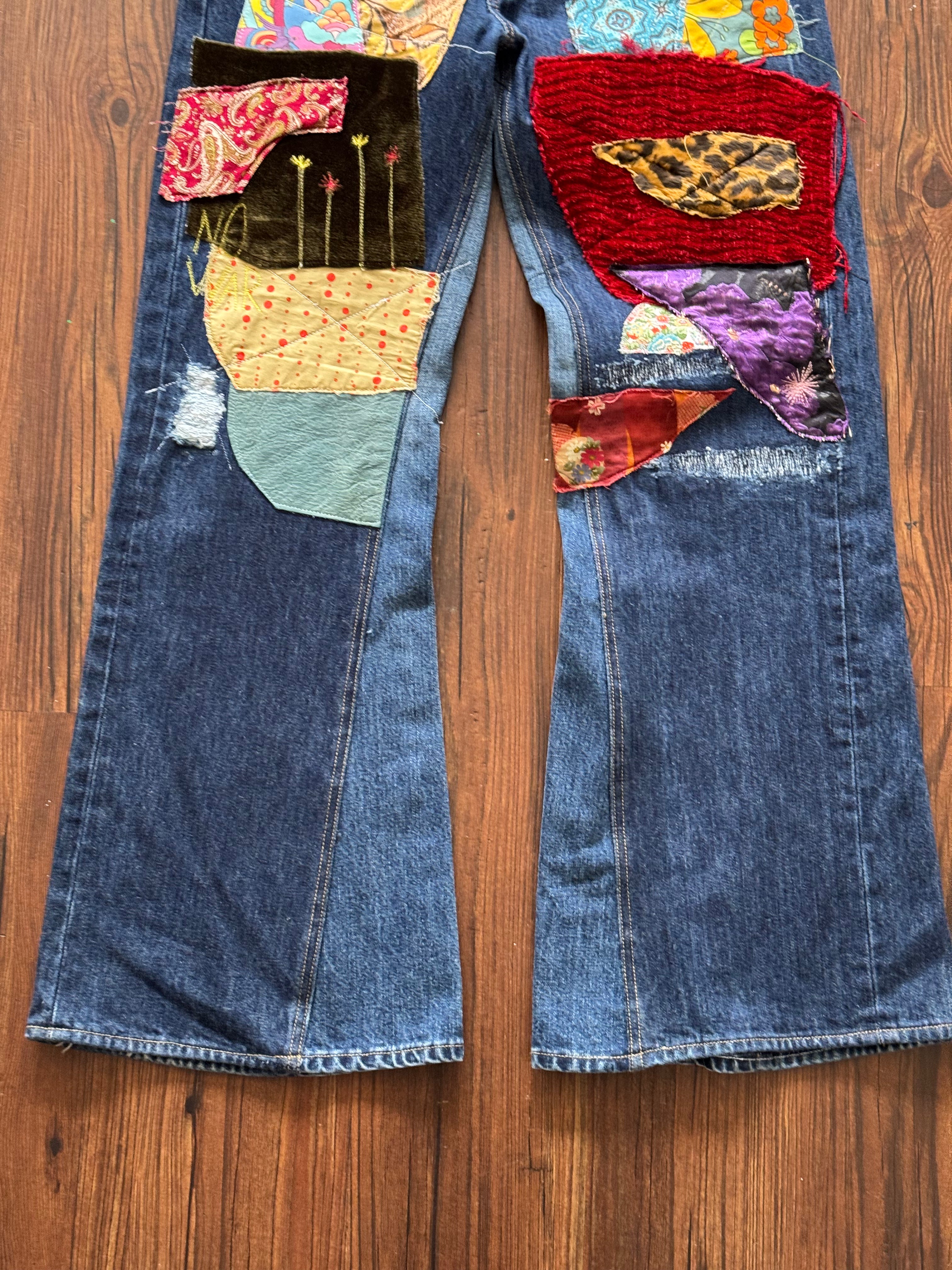 Dark Wash Hippie Jeans (Size 31)