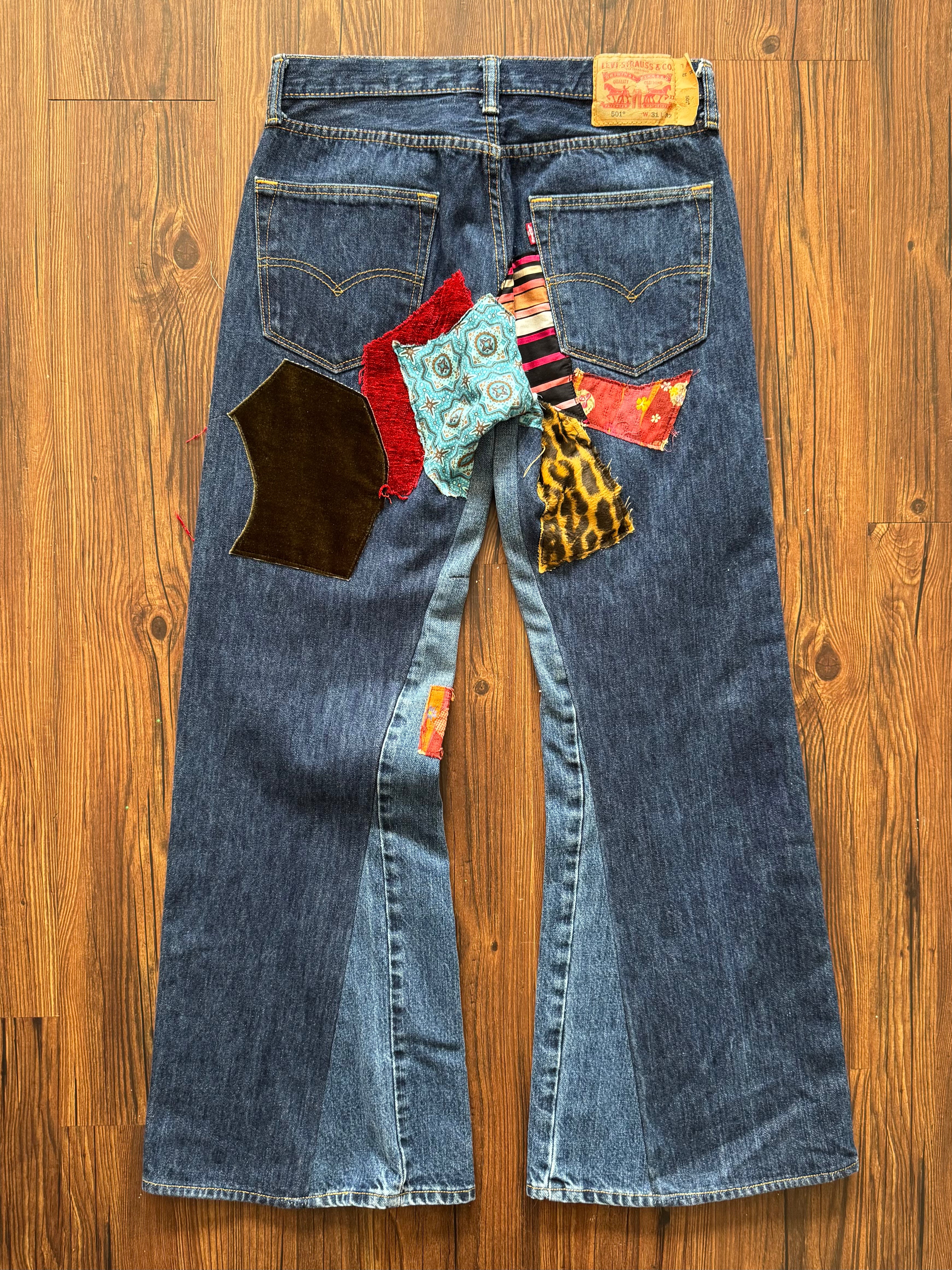 Dark Wash Hippie Jeans (Size 31)