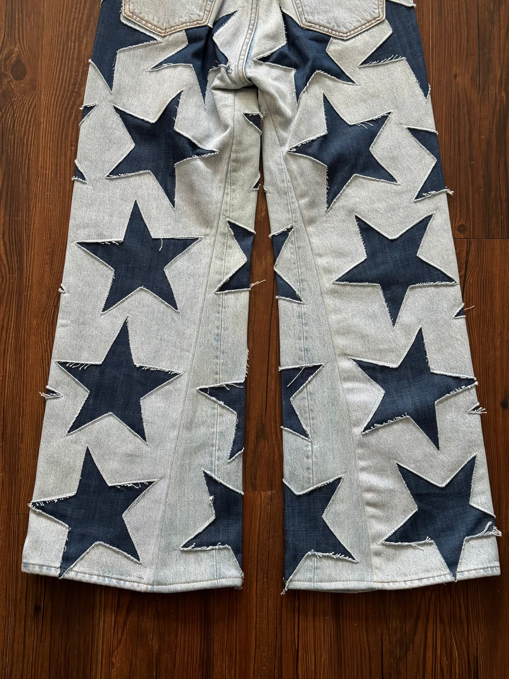Orange Tab All Over Star Jeans (Size 32)