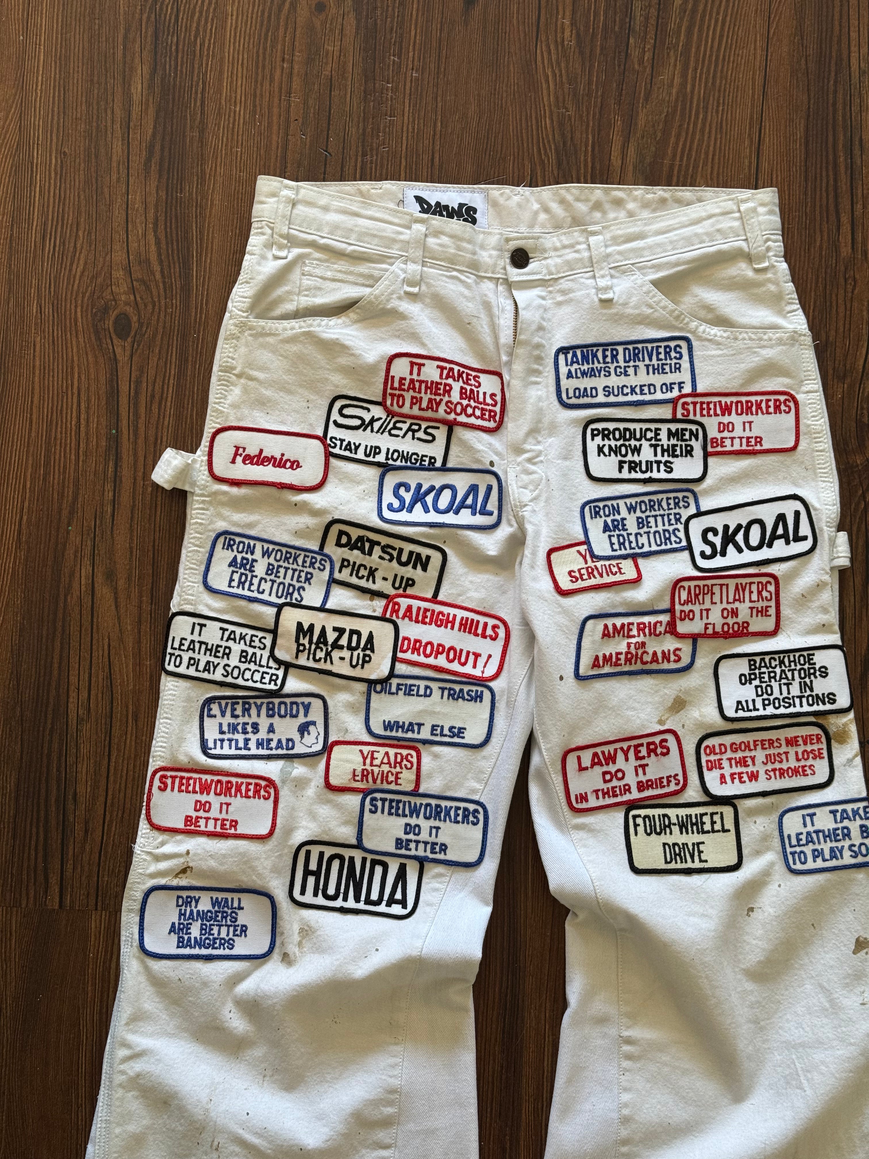 The After Work Patches Jeans (Size 33)