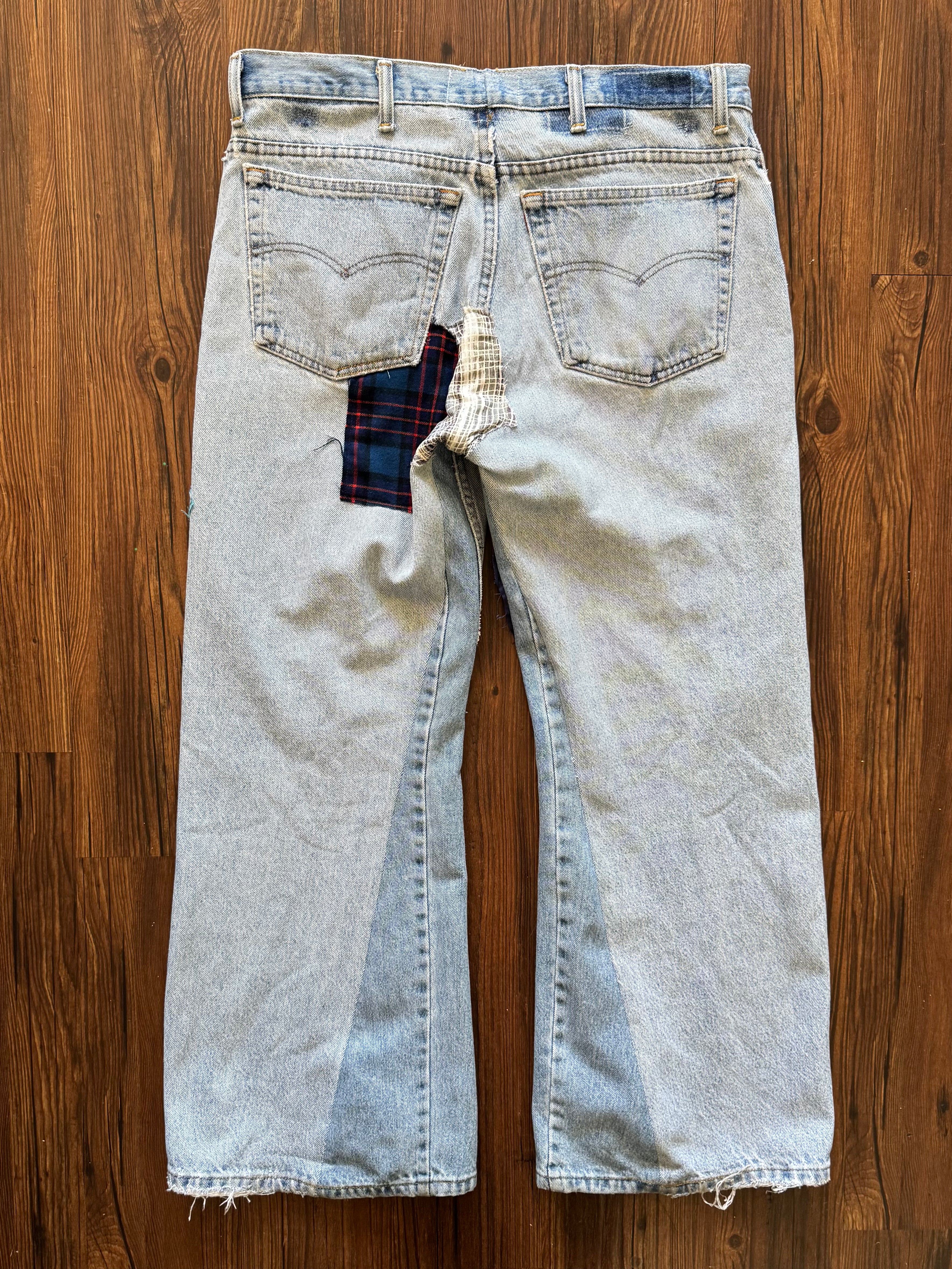 "Mr. Patches" Patchwork Jeans (Size 36)