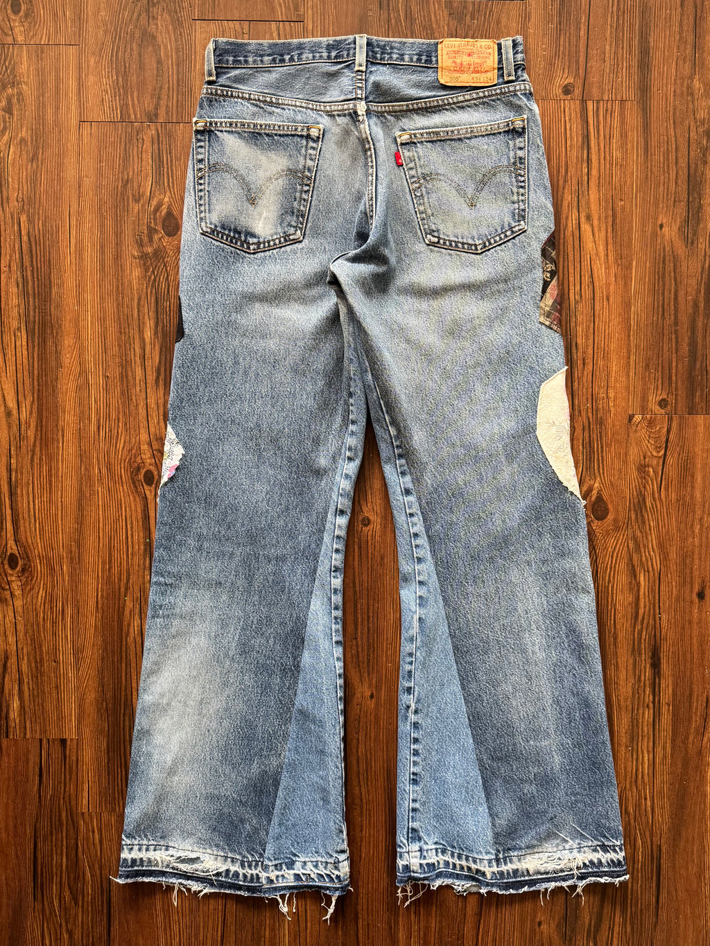 "Mr. Patches" Patchwork Jeans (Size 34)