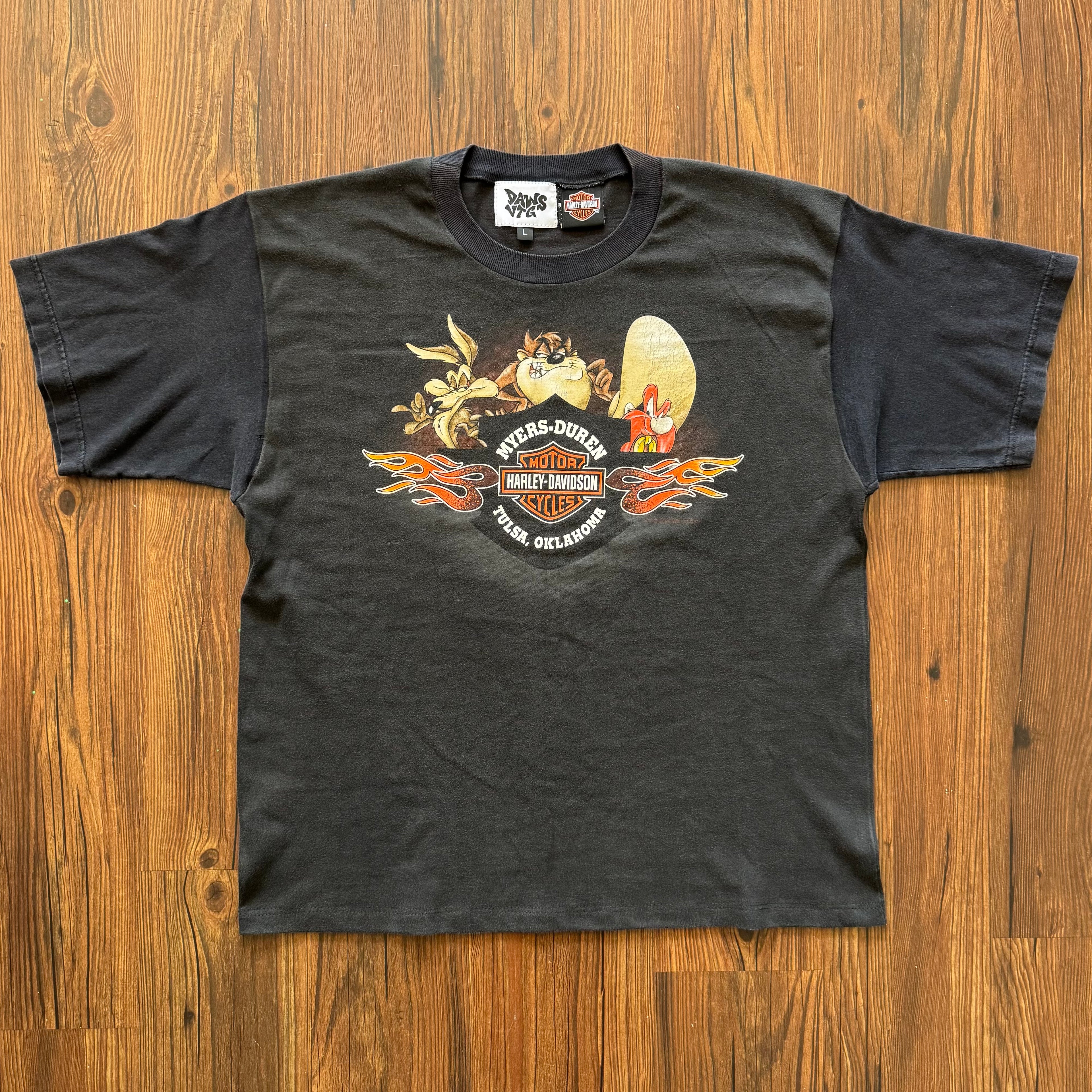Repaired Looney Tunes Harley Shirt (Large)