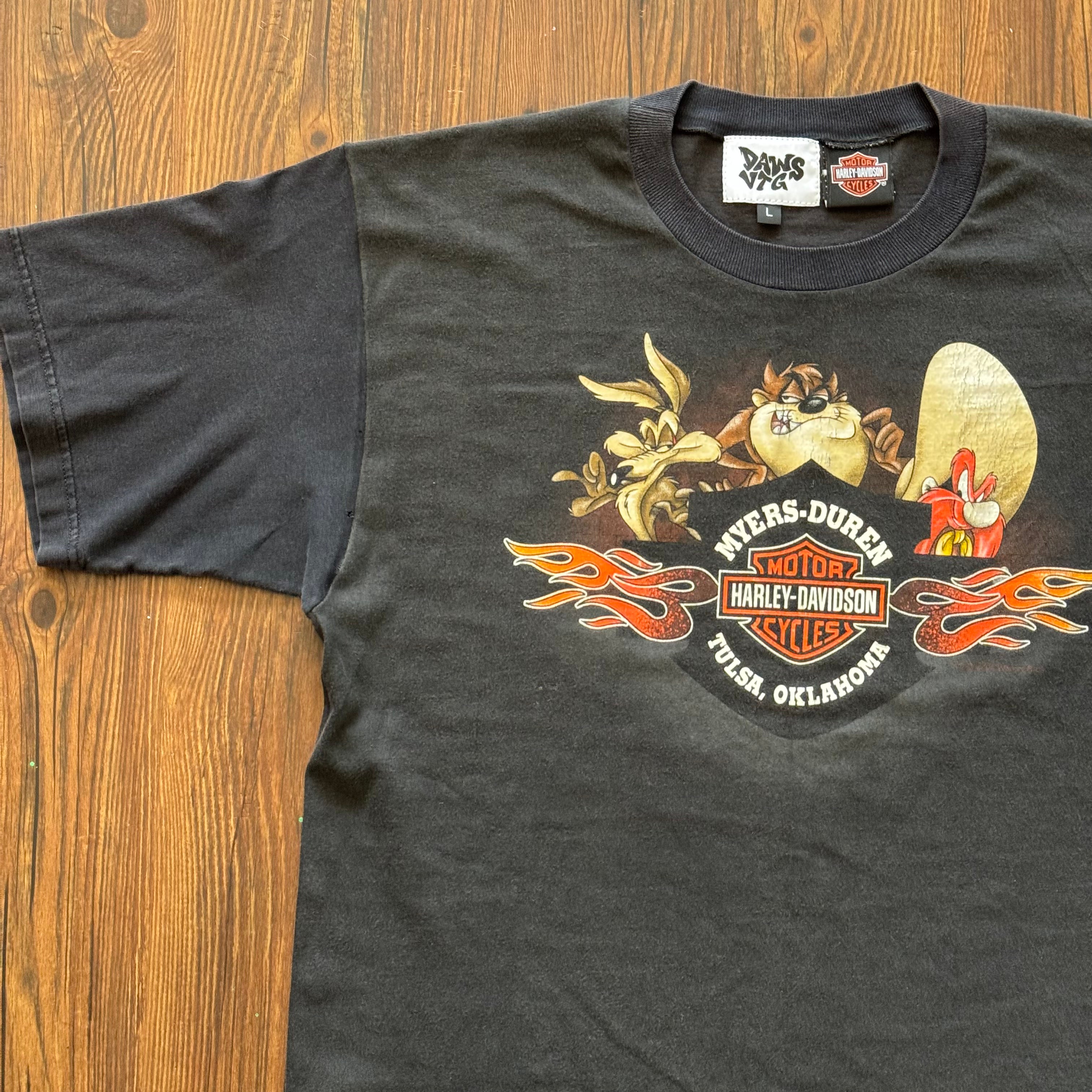 Repaired Looney Tunes Harley Shirt (Large)