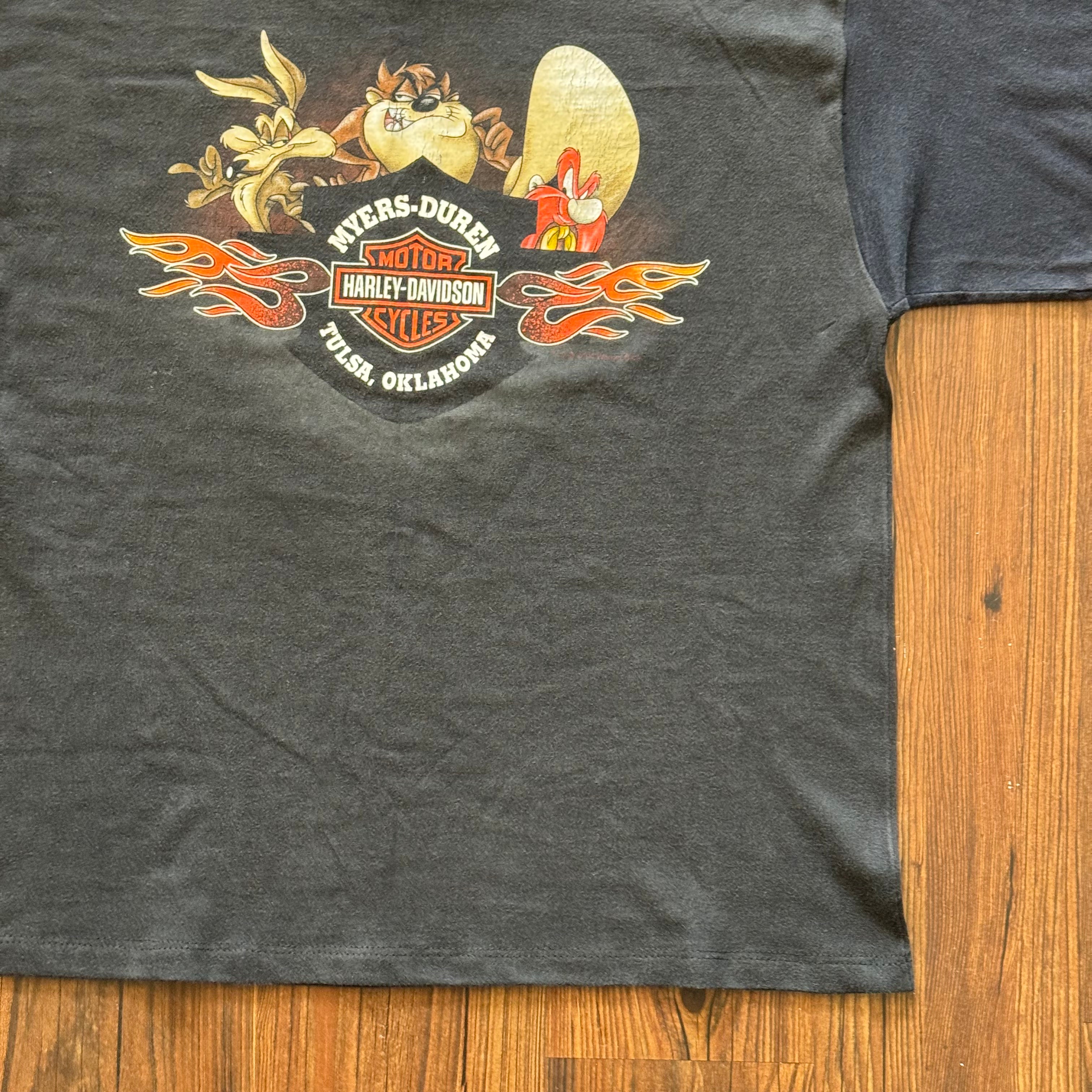 Repaired Looney Tunes Harley Shirt (Large)