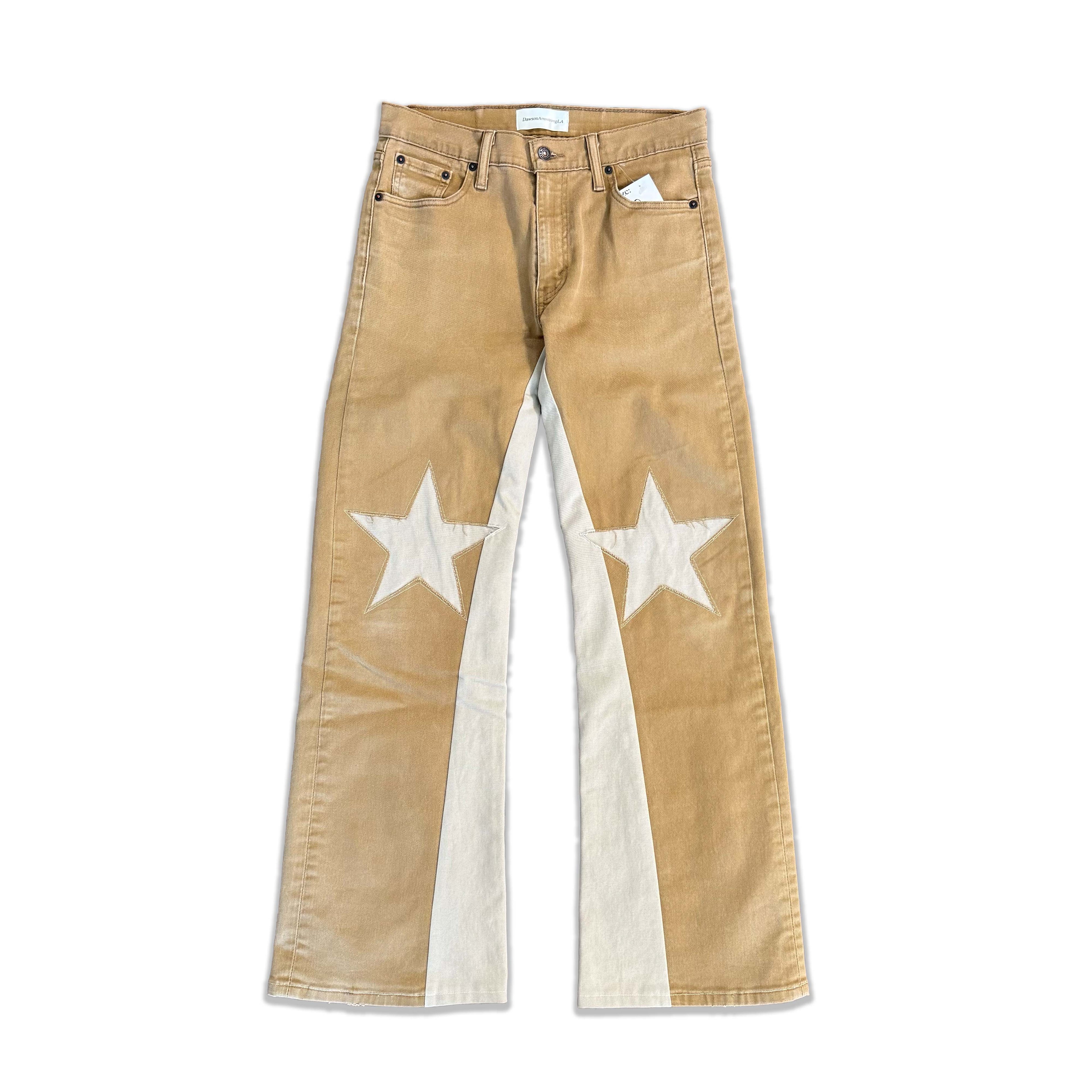 Khaki Star Knee Jeans