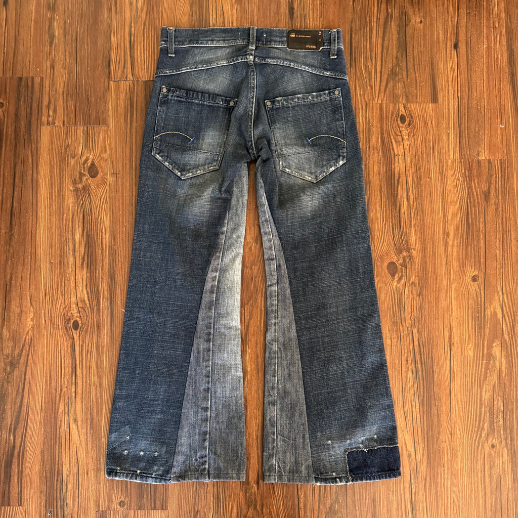 Vintage G-Star Dark Wash Patchwork Jeans