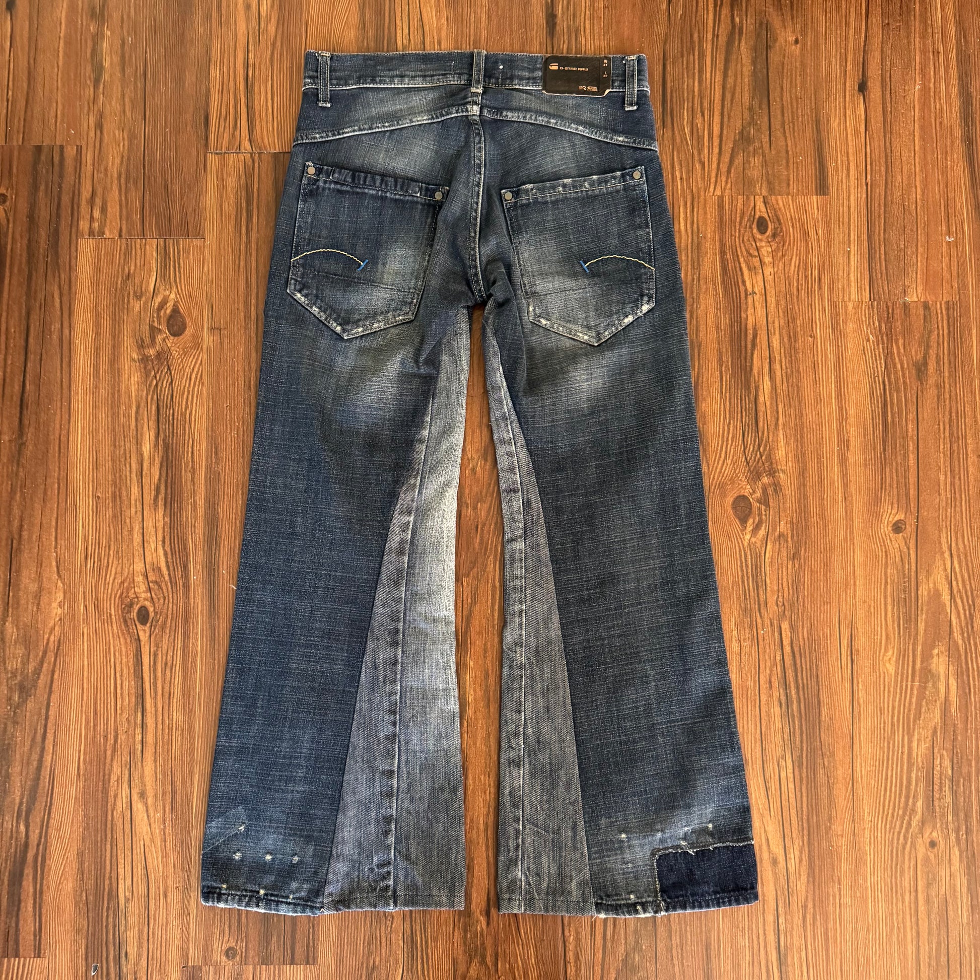 Vintage G-Star Dark Wash Patchwork Jeans