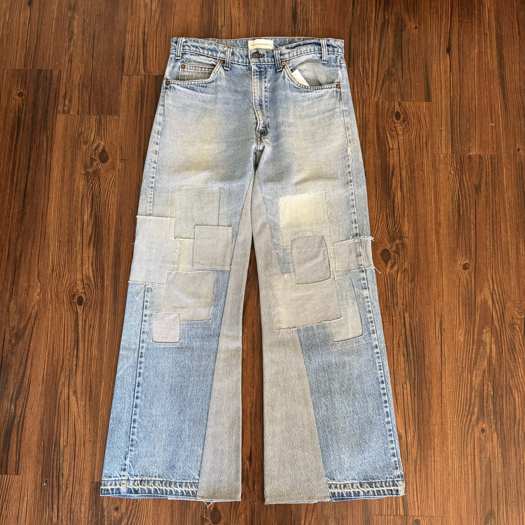 Vintage Levi's Faded Patchwork Jeans