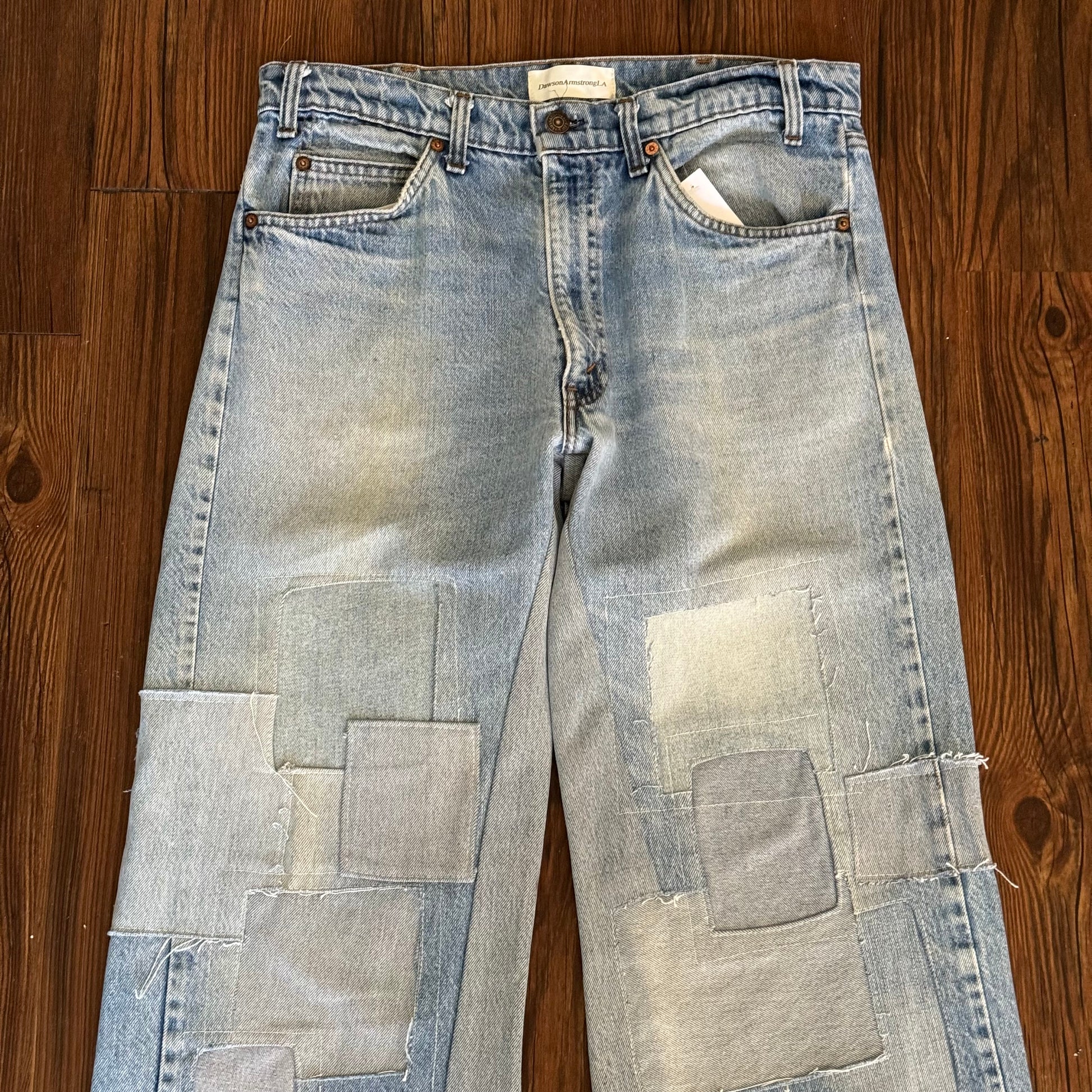 Vintage Levi's Faded Patchwork Jeans