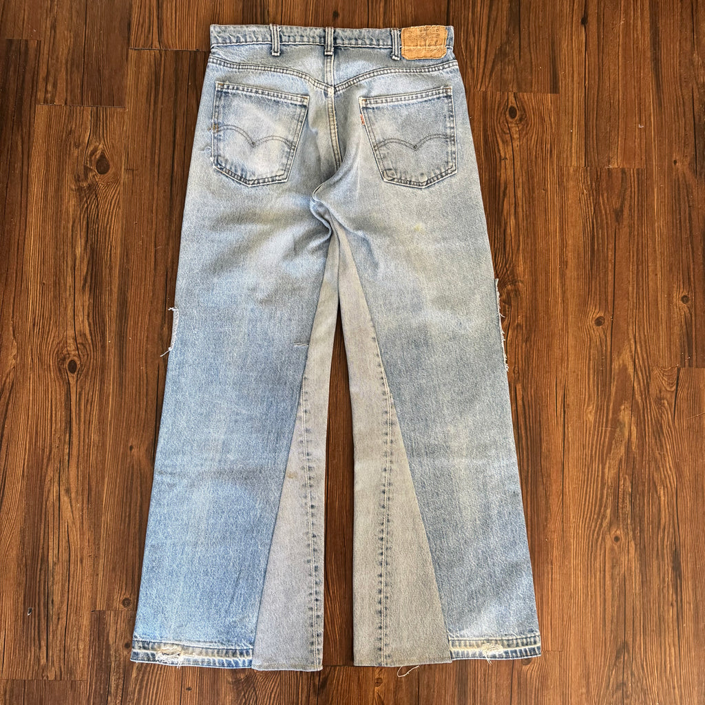 Vintage Levi's Faded Patchwork Jeans