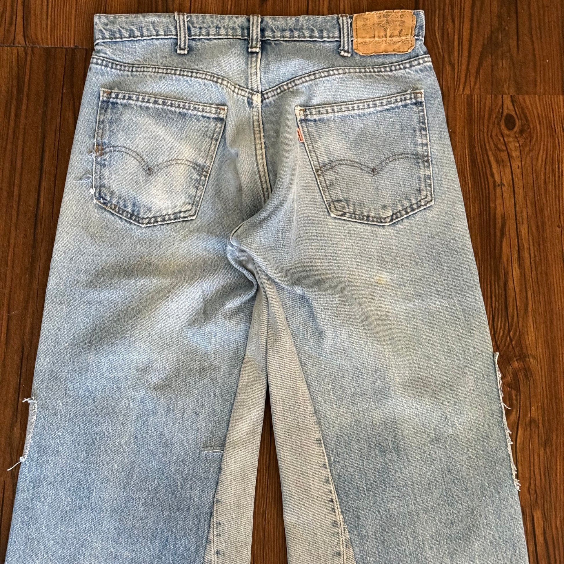 Vintage Levi's Faded Patchwork Jeans