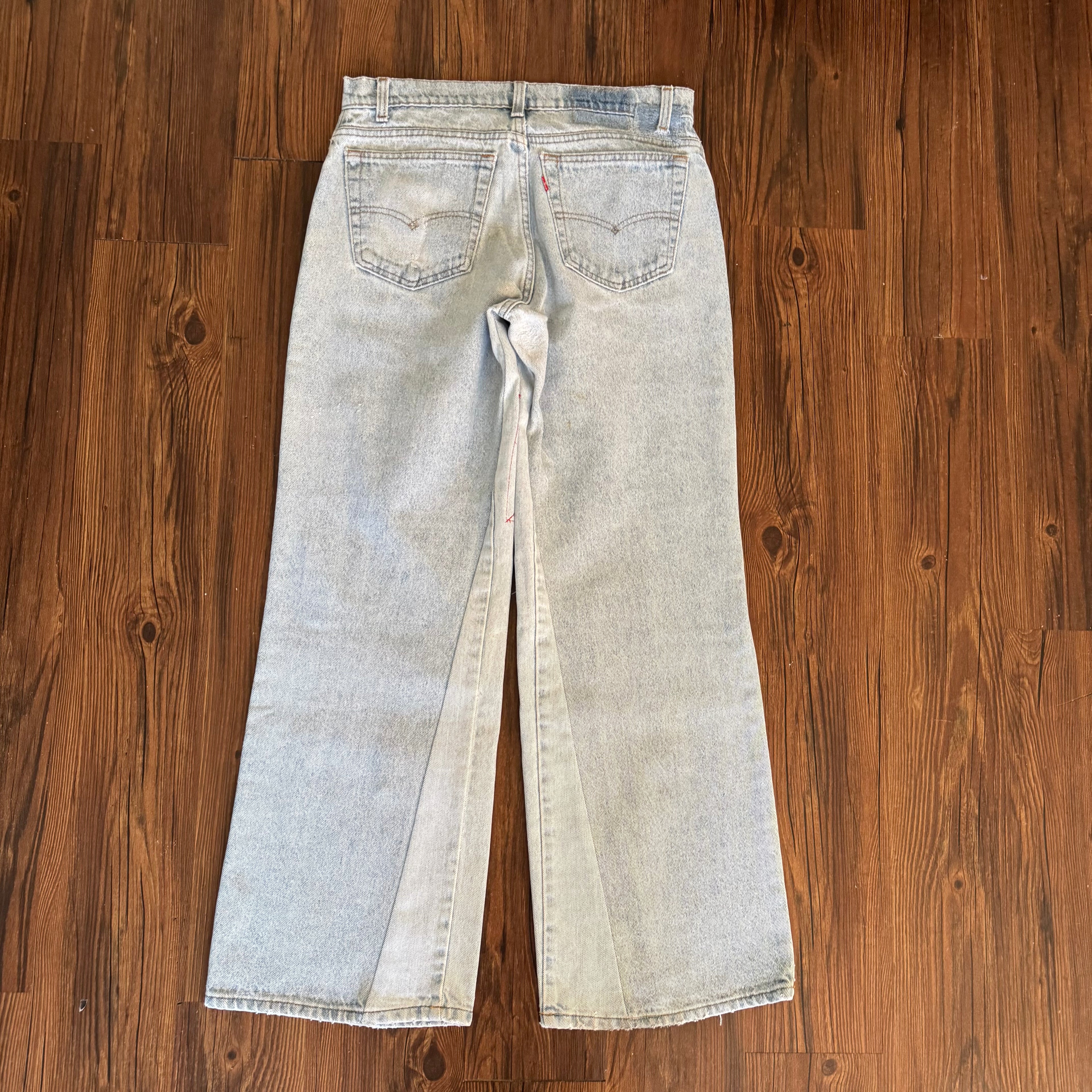 Light Wash Patchwork Jeans