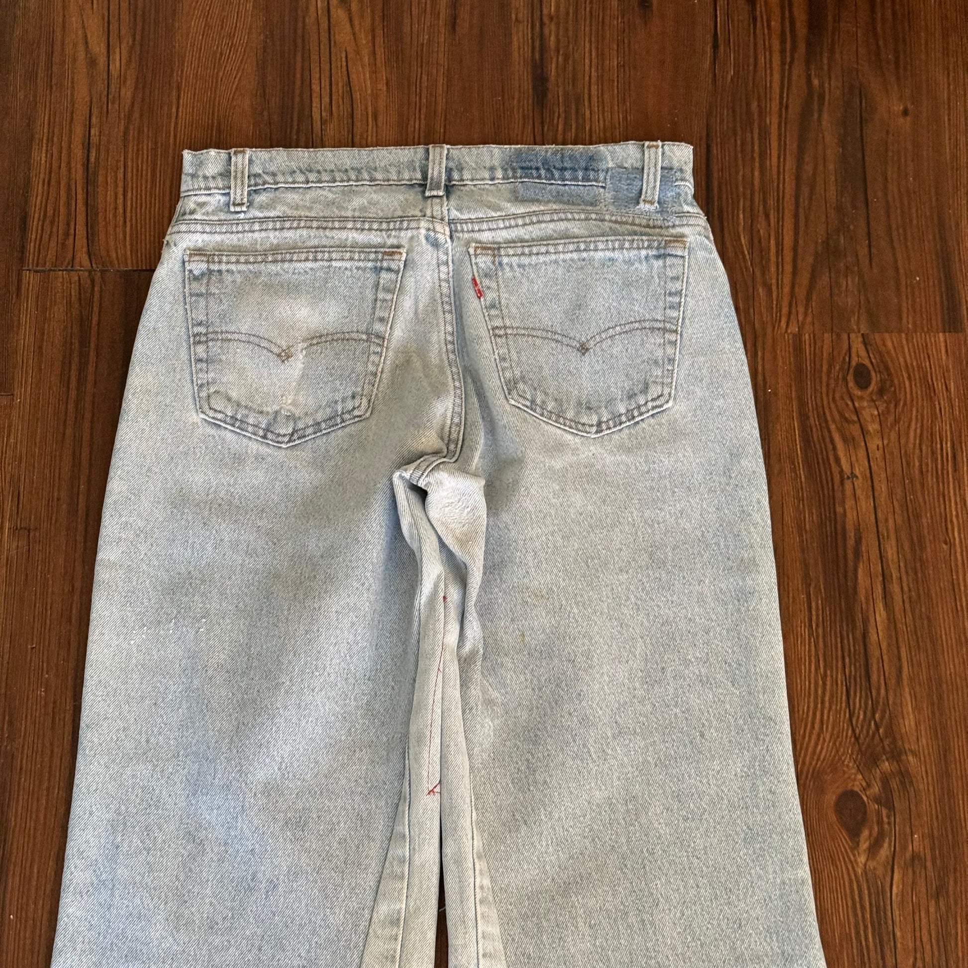 Vintage Levi's Light Wash Patchwork Jeans