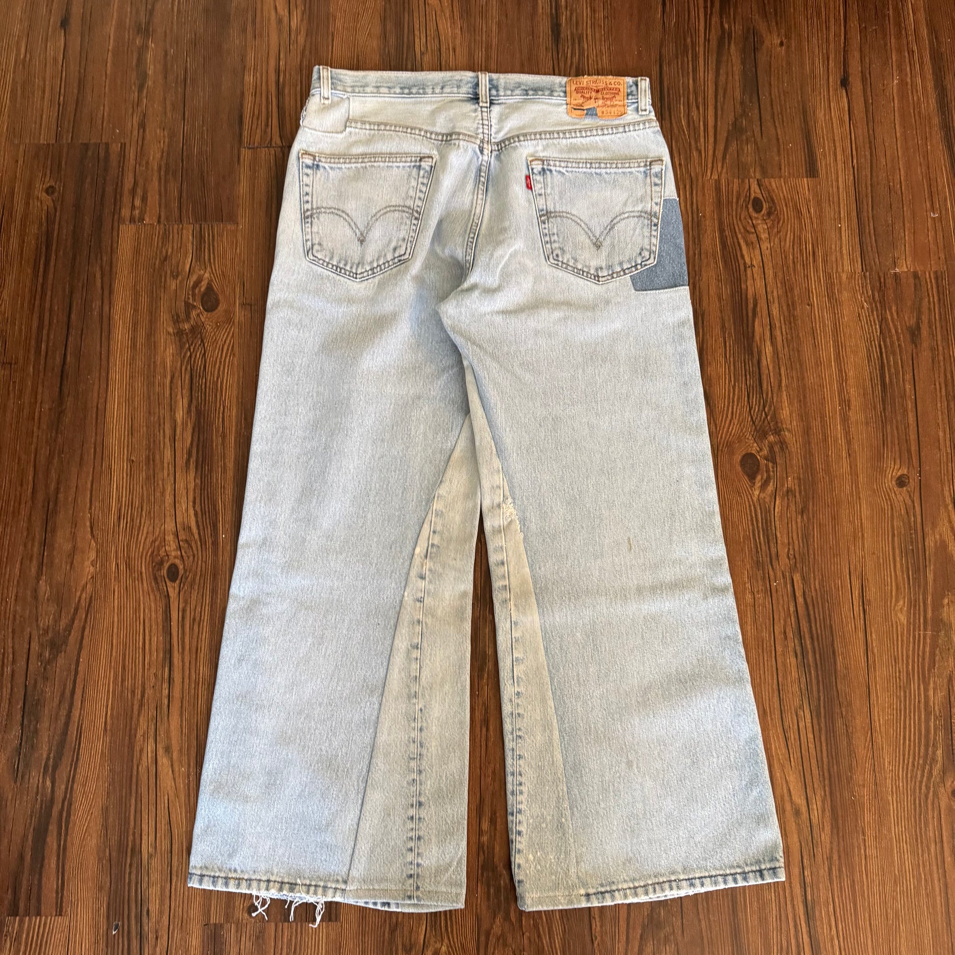 Vintage Levi's Repaired Patchwork Jeans