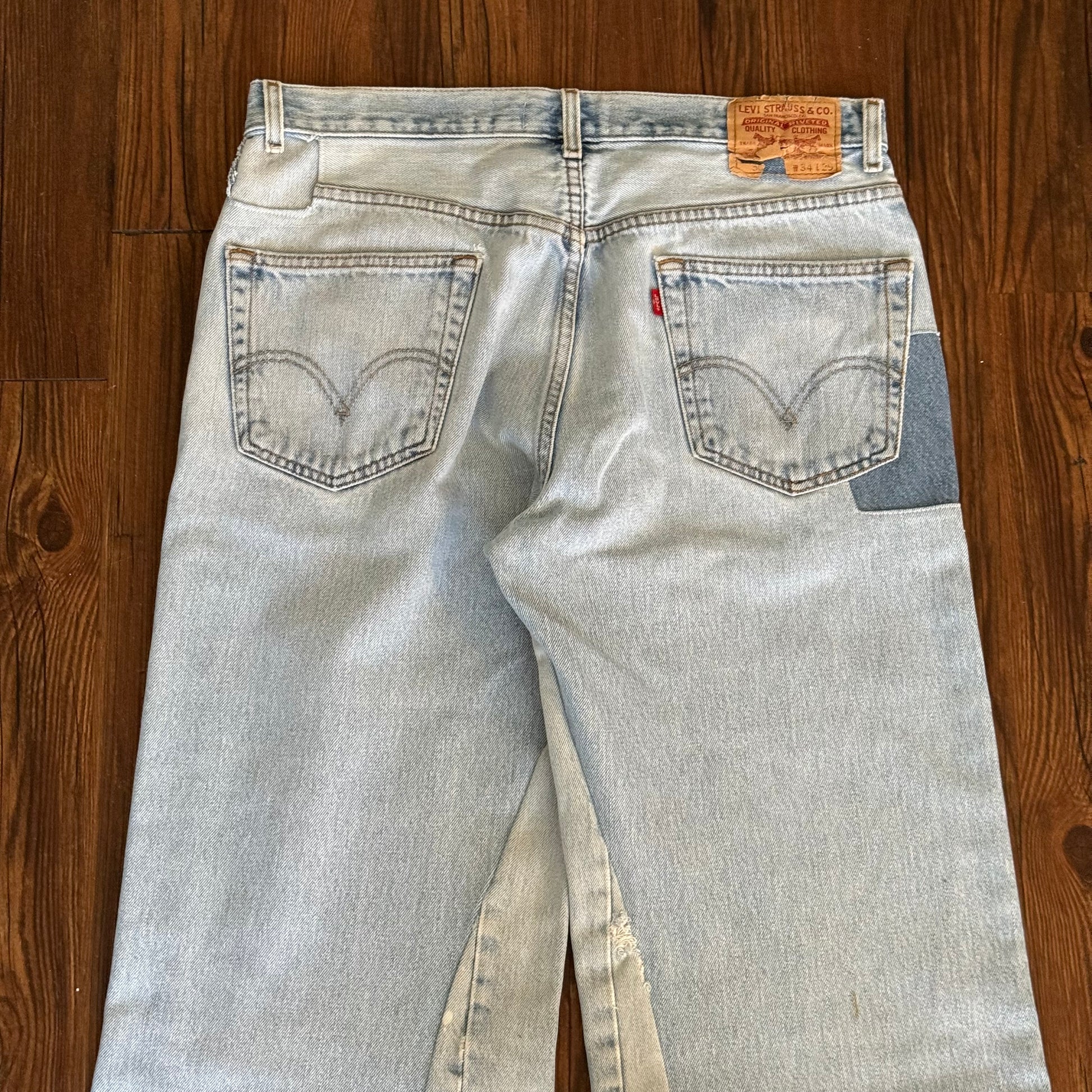 Vintage Levi's Repaired Patchwork Jeans