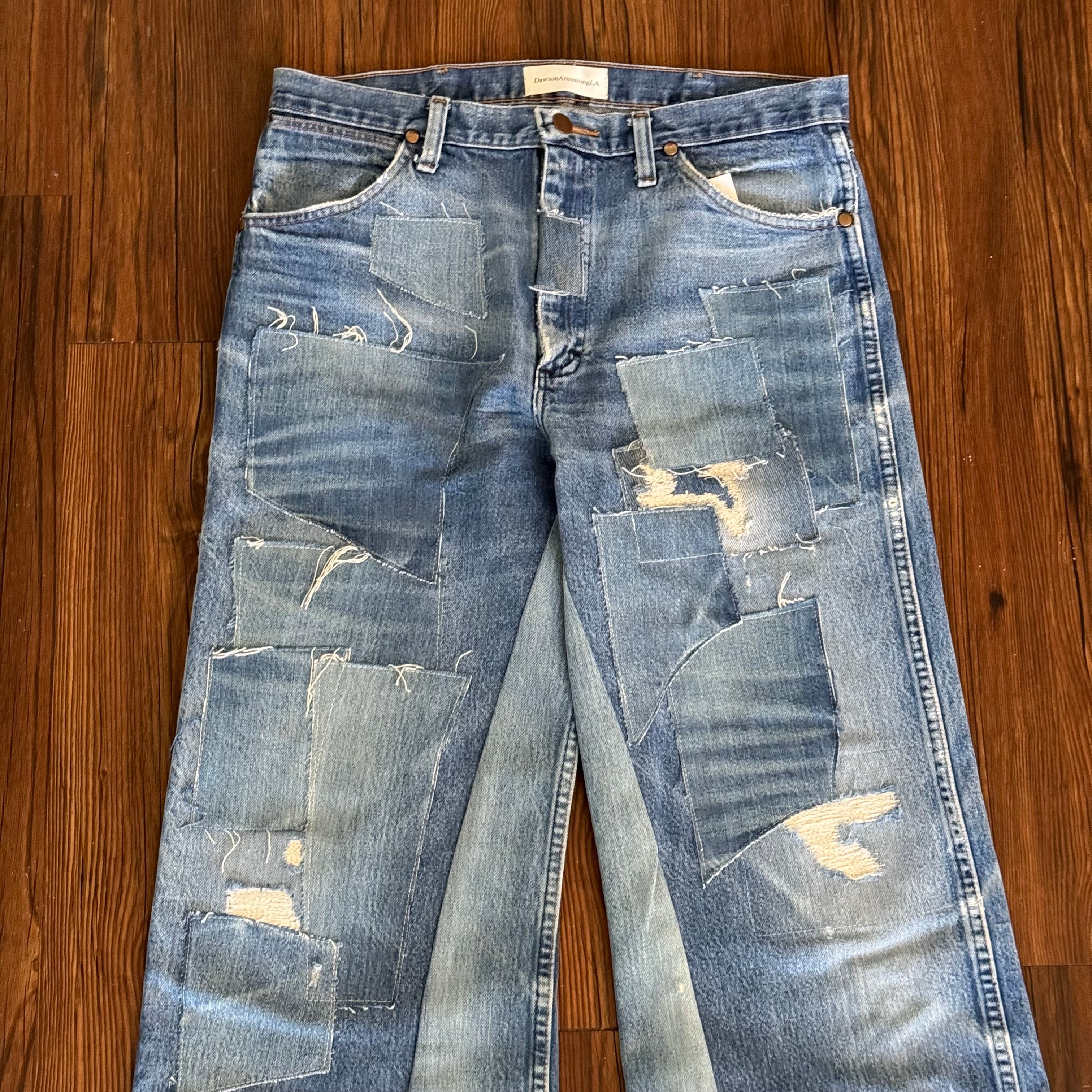 Repaired Patchwork Jeans