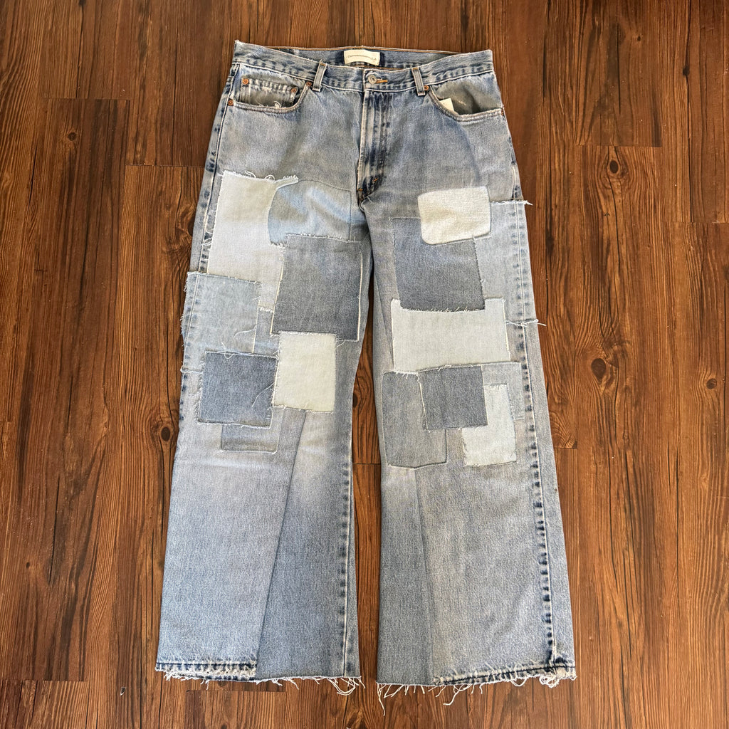 Vintage Levi's Washed Patchwork Jeans