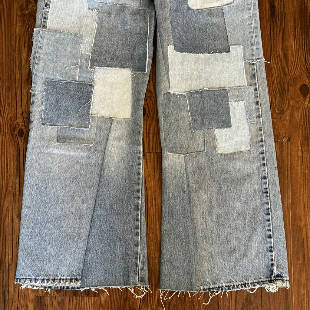 Vintage Levi's Washed Patchwork Jeans