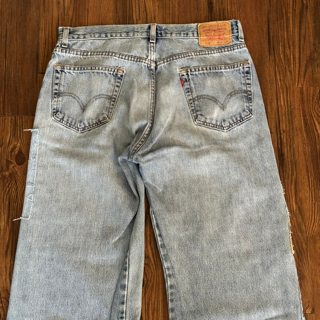Vintage Levi's Washed Patchwork Jeans