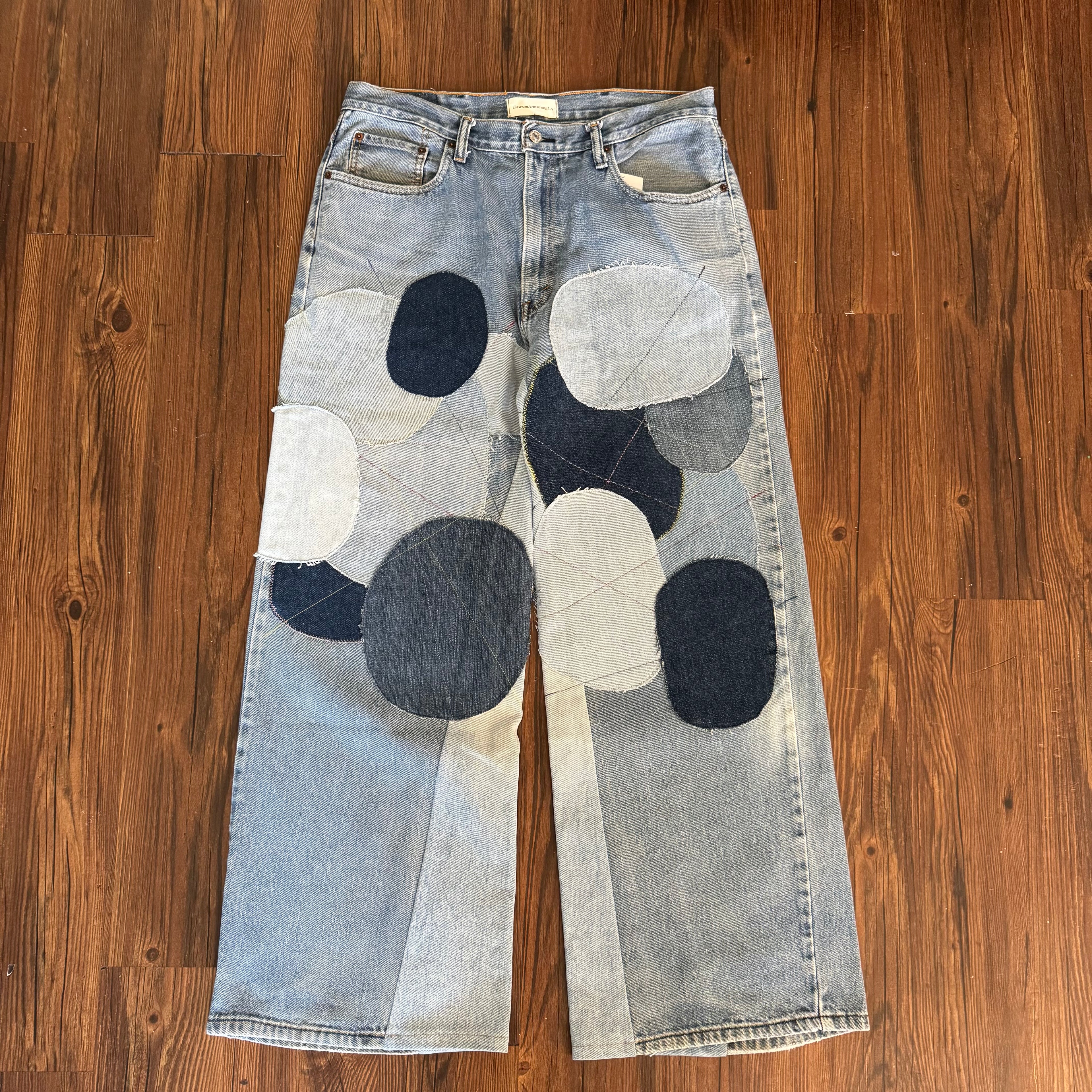 Circle Patchwork Jeans