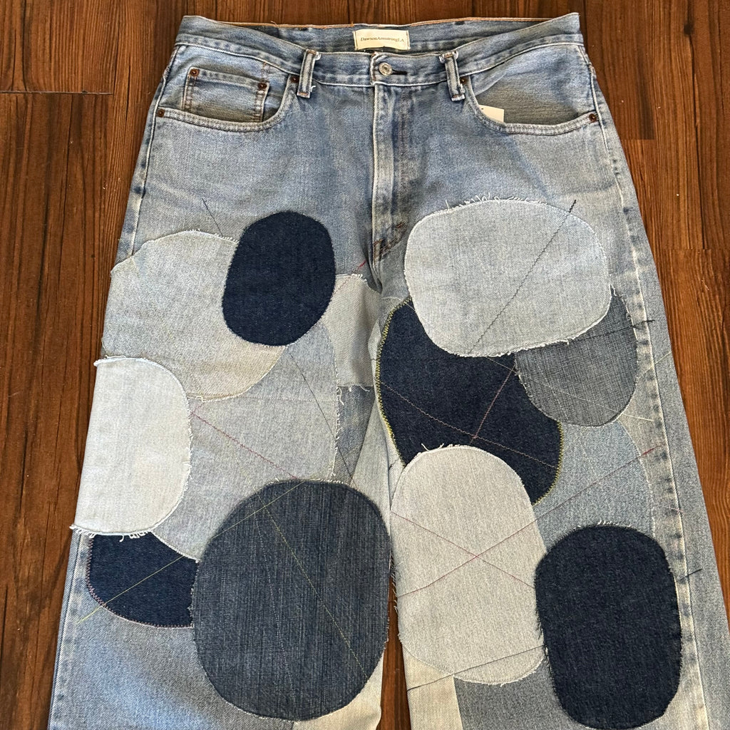 Vintage Levi's Circle Patchwork Jeans