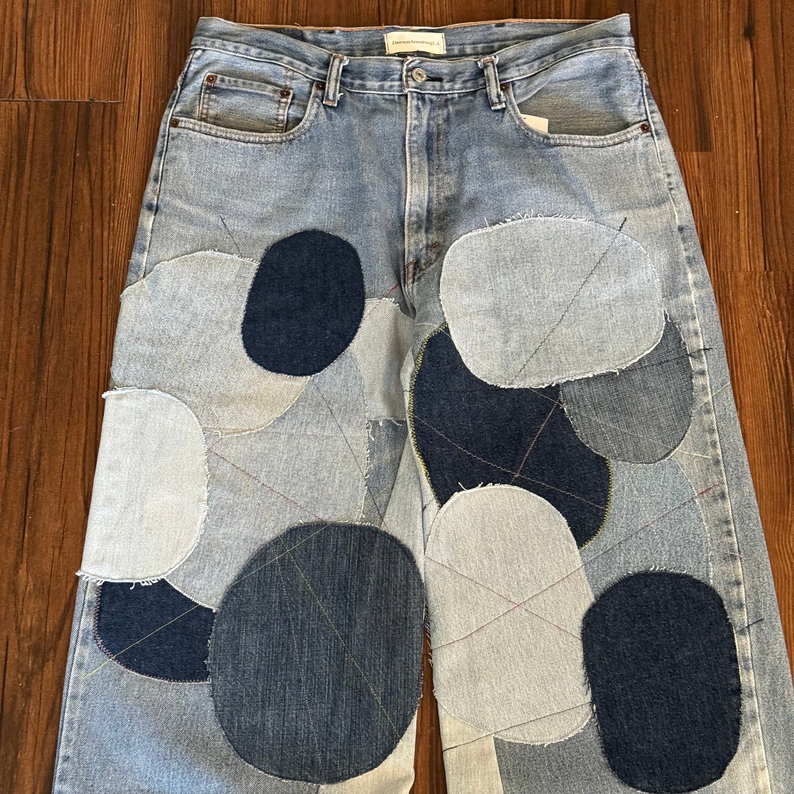 Circle Patchwork Jeans