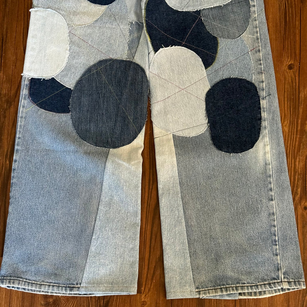 Vintage Levi's Circle Patchwork Jeans