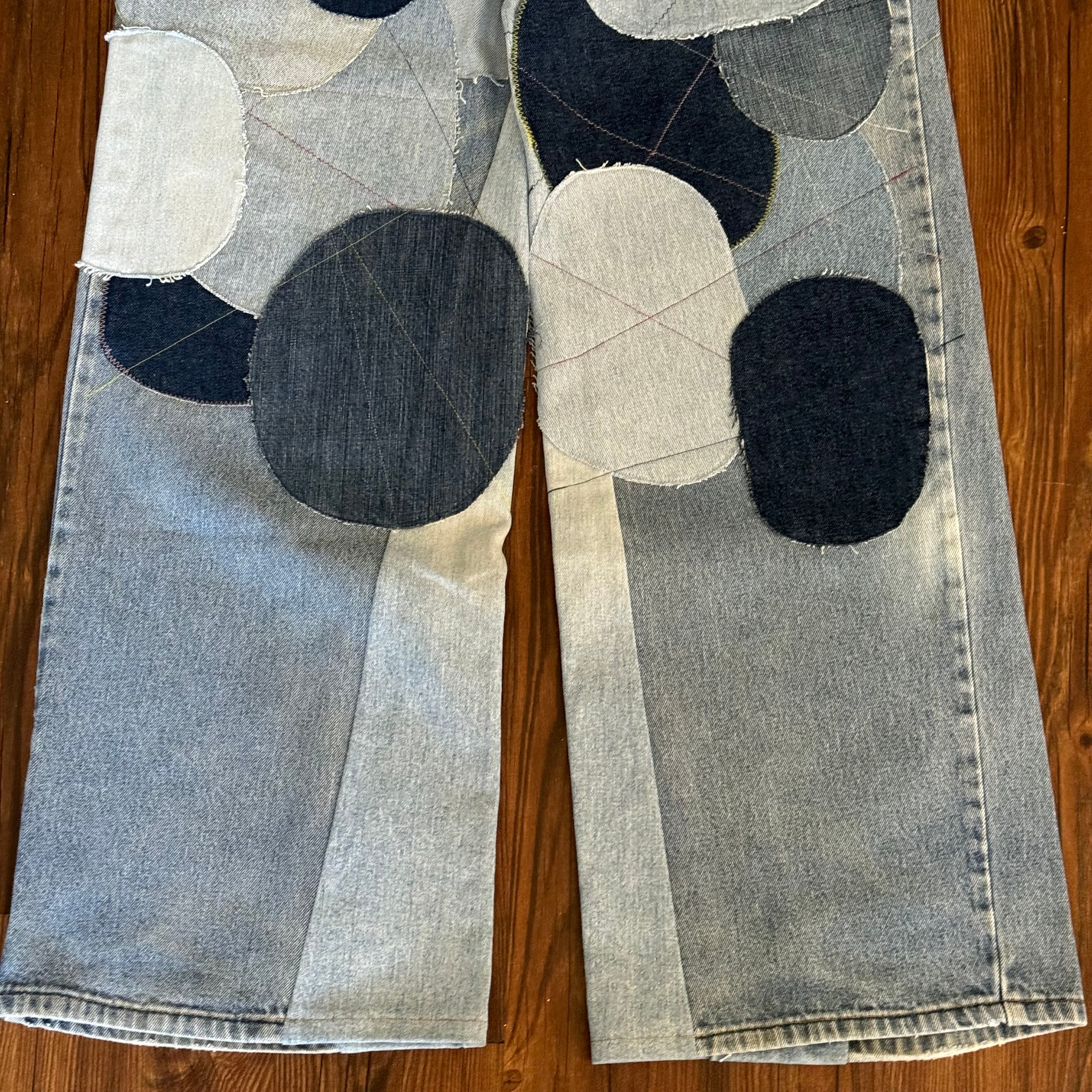 Circle Patchwork Jeans
