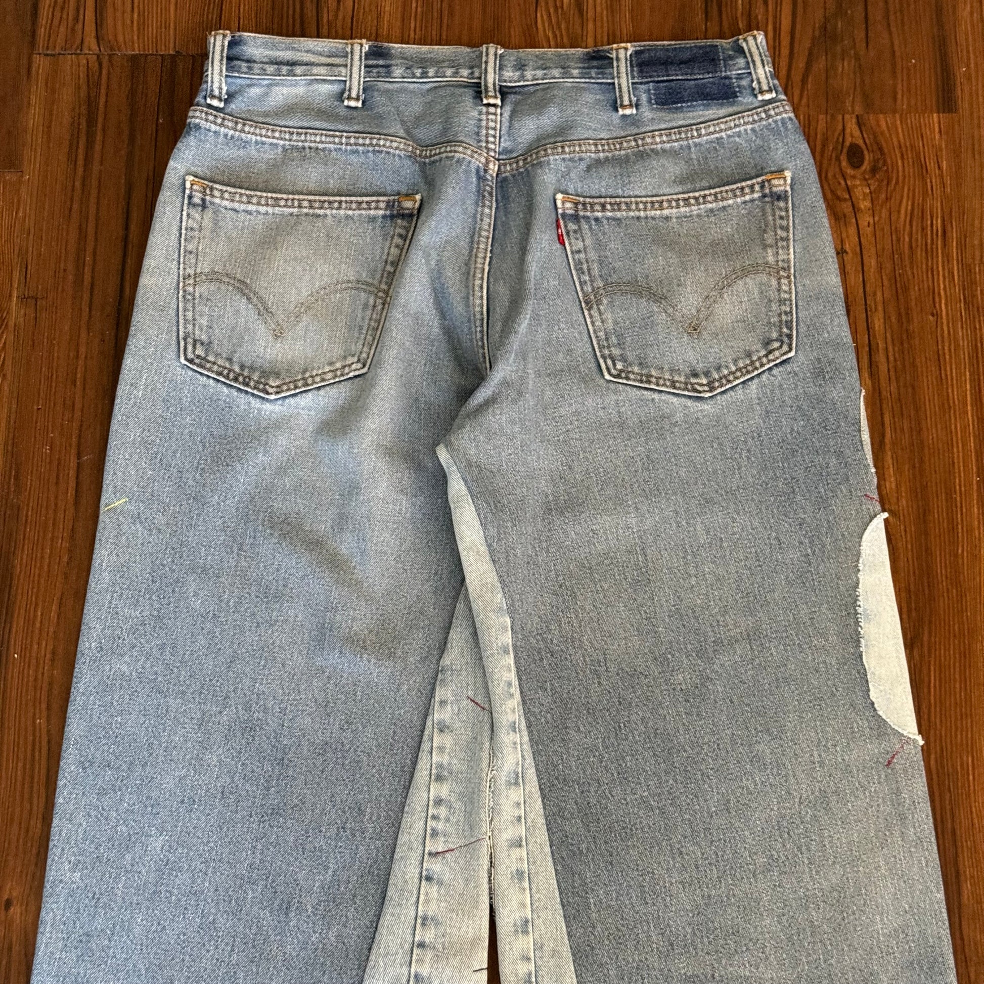 Vintage Levi's Circle Patchwork Jeans