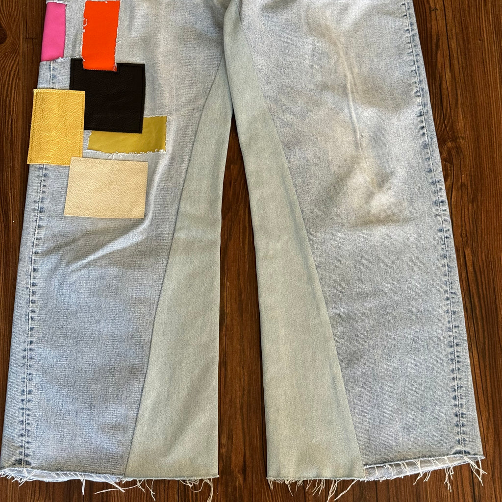 Vintage Levi's Leather Patch Baggy Jeans