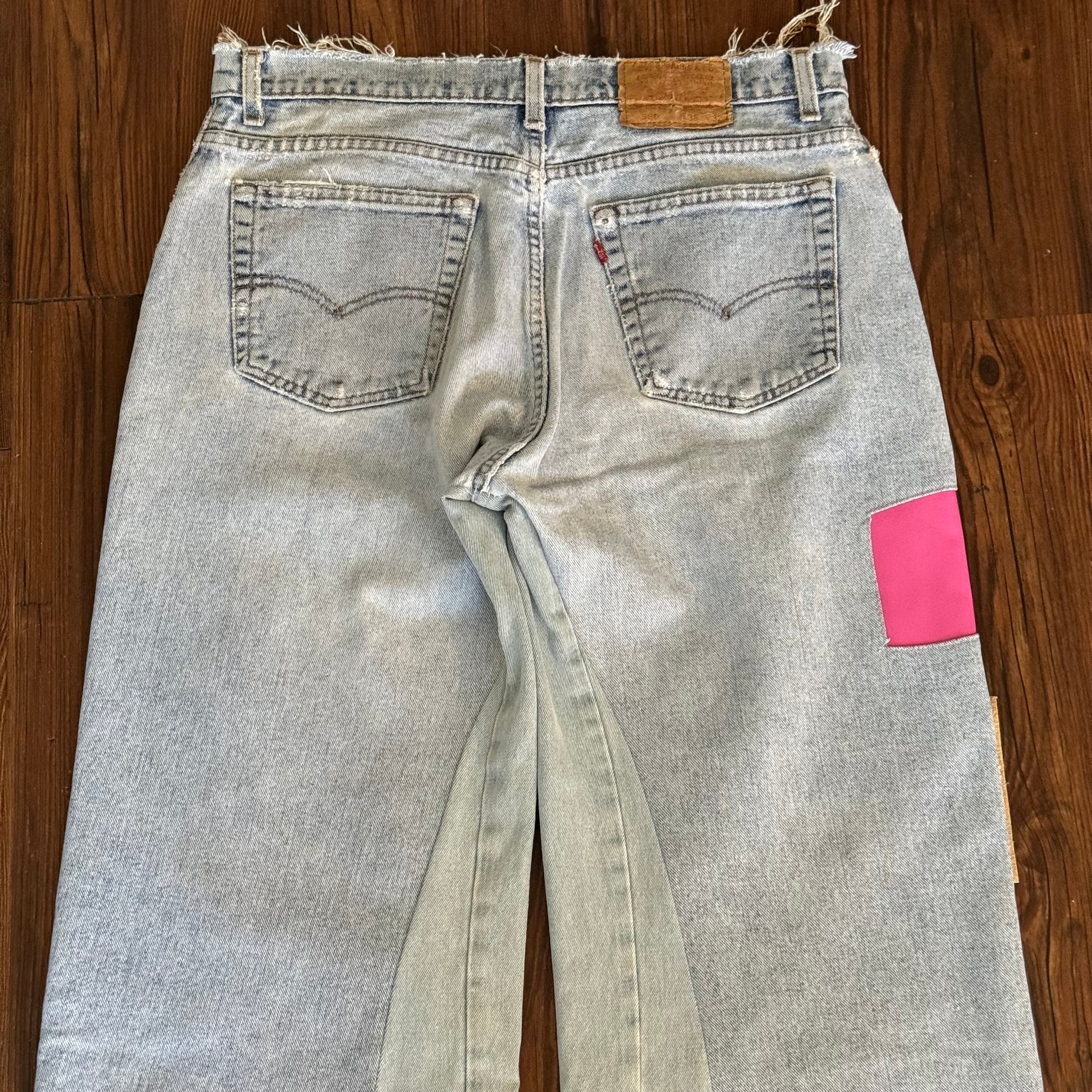 Vintage Levi's Leather Patch Baggy Jeans
