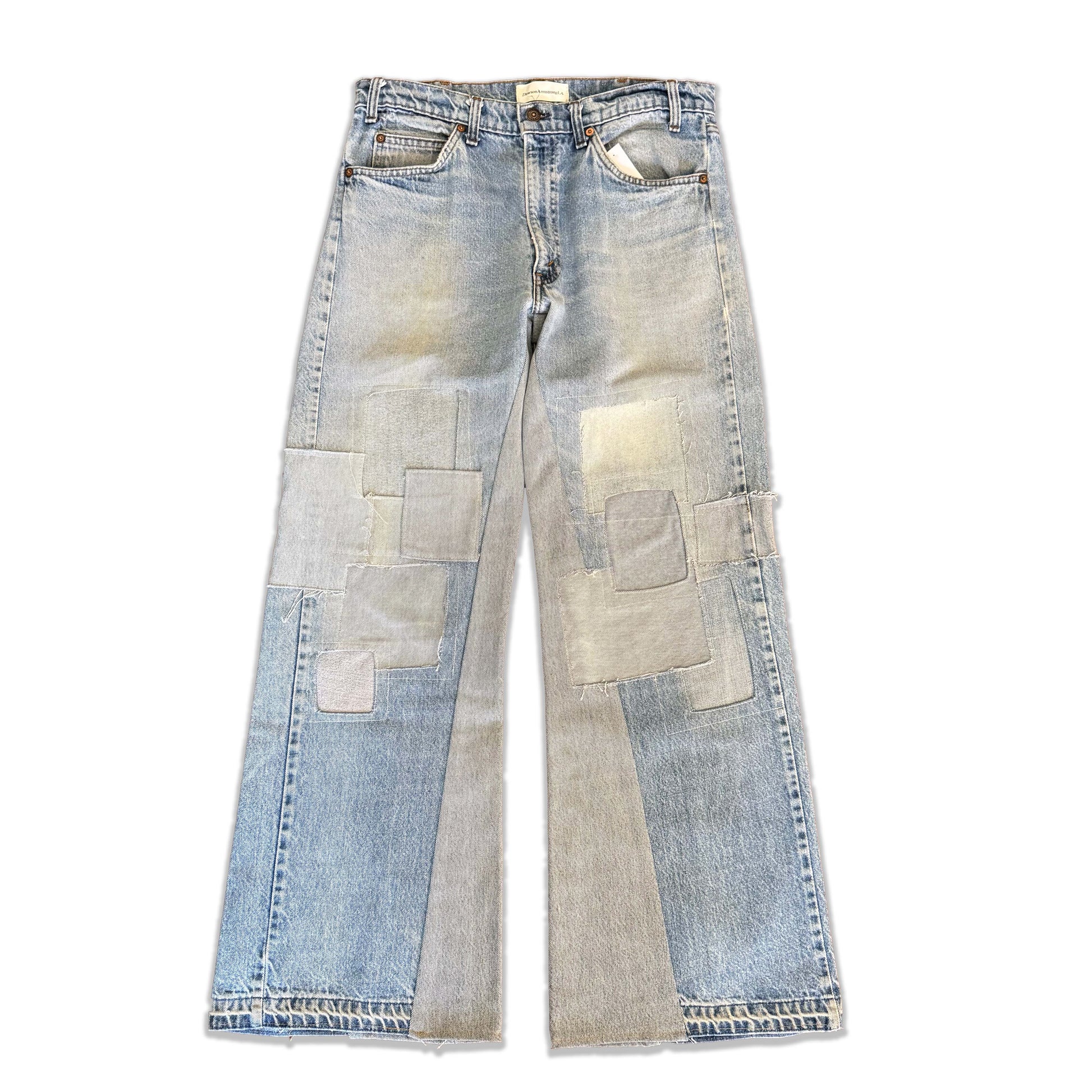 Vintage Levi's Faded Patchwork Jeans