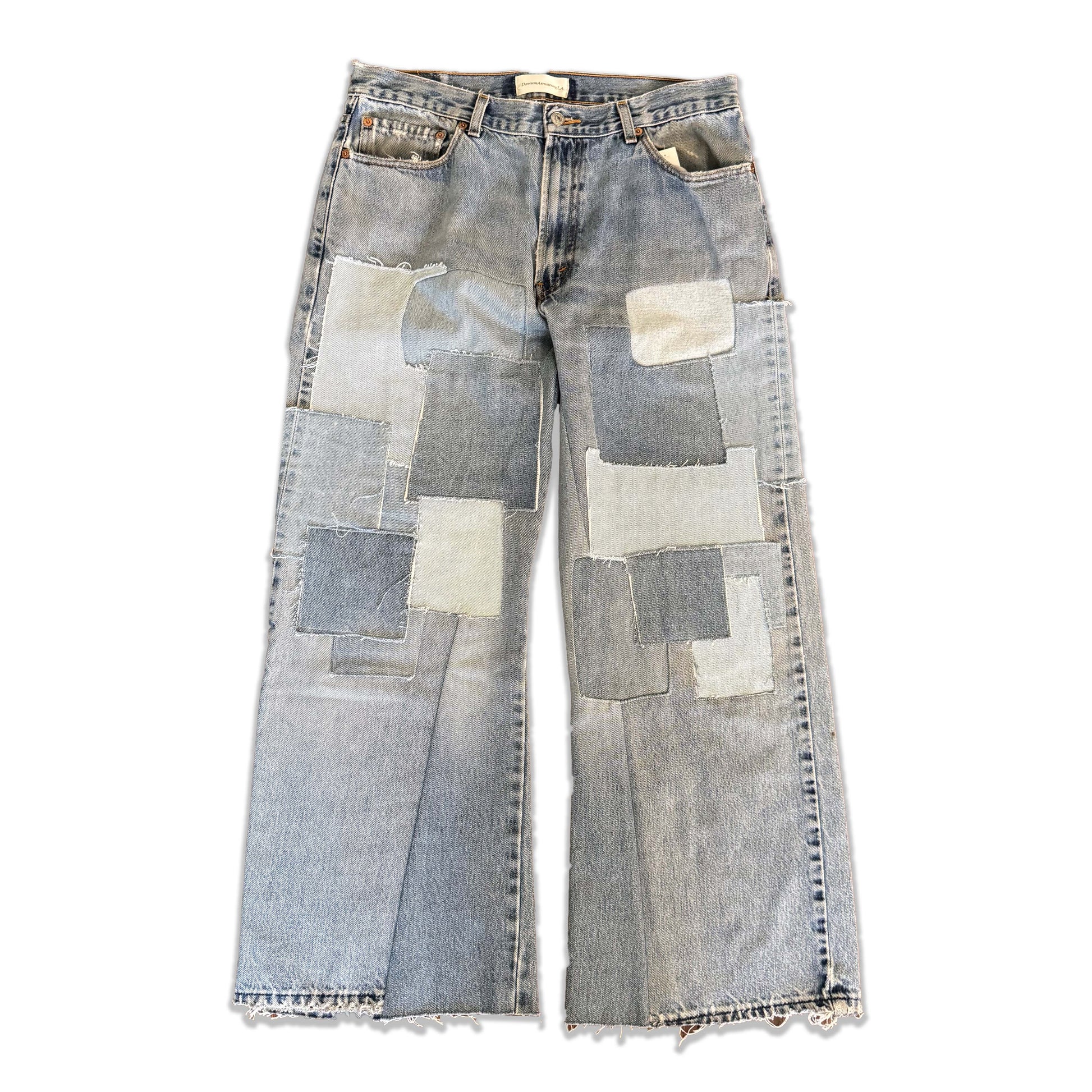Vintage Levi's Washed Patchwork Jeans