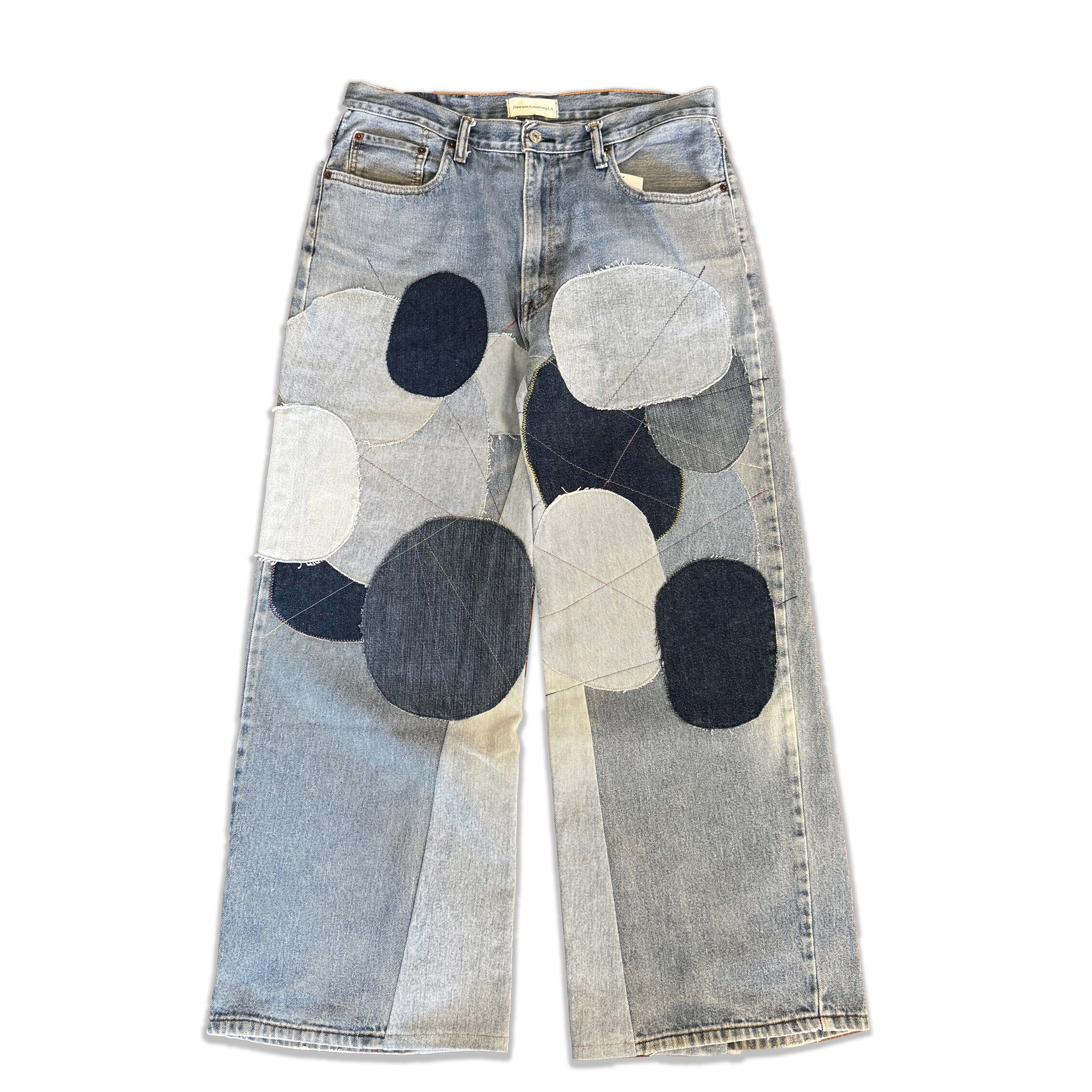 Circle Patchwork Jeans